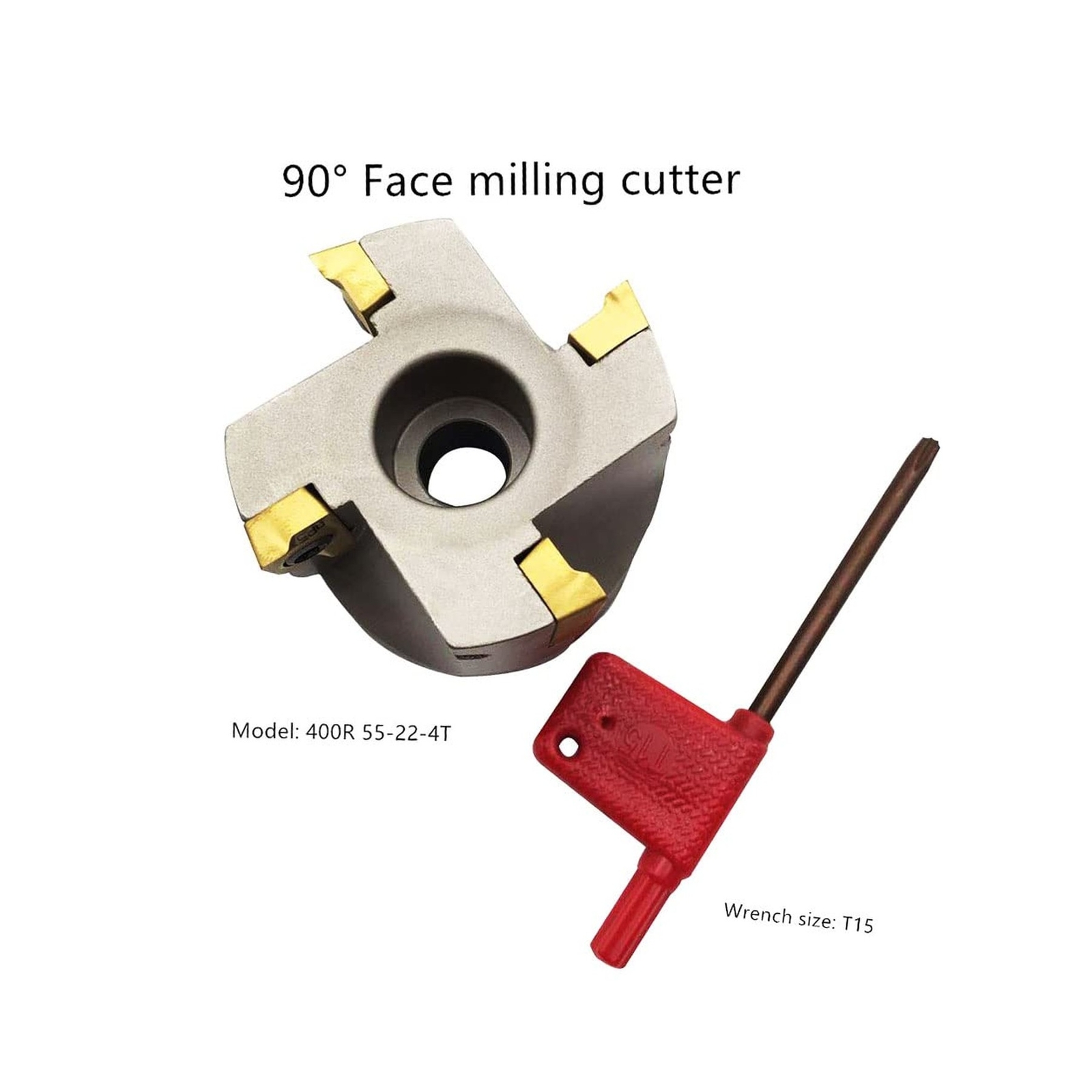 GBJ Face milling Holder 50mm/1.96″ 50-22-4T CNC Face Mill End Milling Shell C…