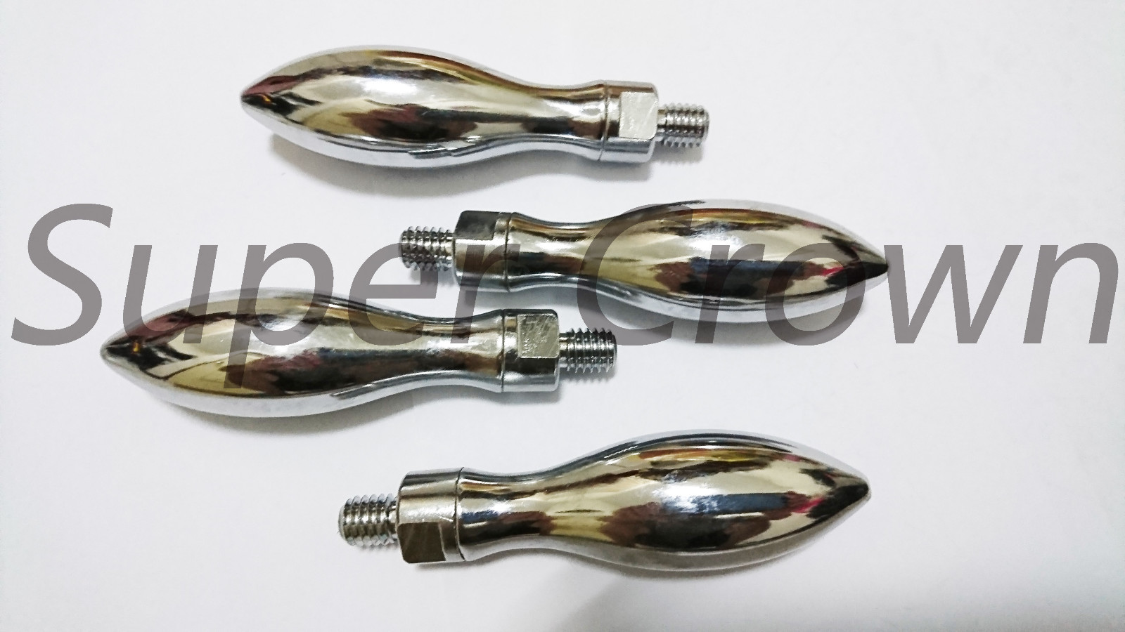 Set of 4pcs Chrome Plated Revolving Grip, 3/8 In Thread for Import Mill Machine