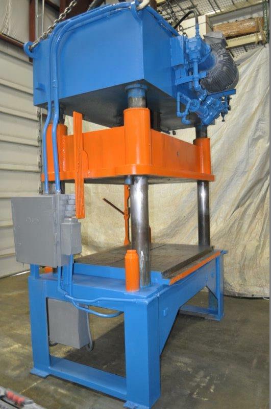 50 TON KARD 4 POST HYDRAULIC PRESS 24″ STROKE 38″ DAYLIGHT 7″ MAIN CYLINDER DIAM