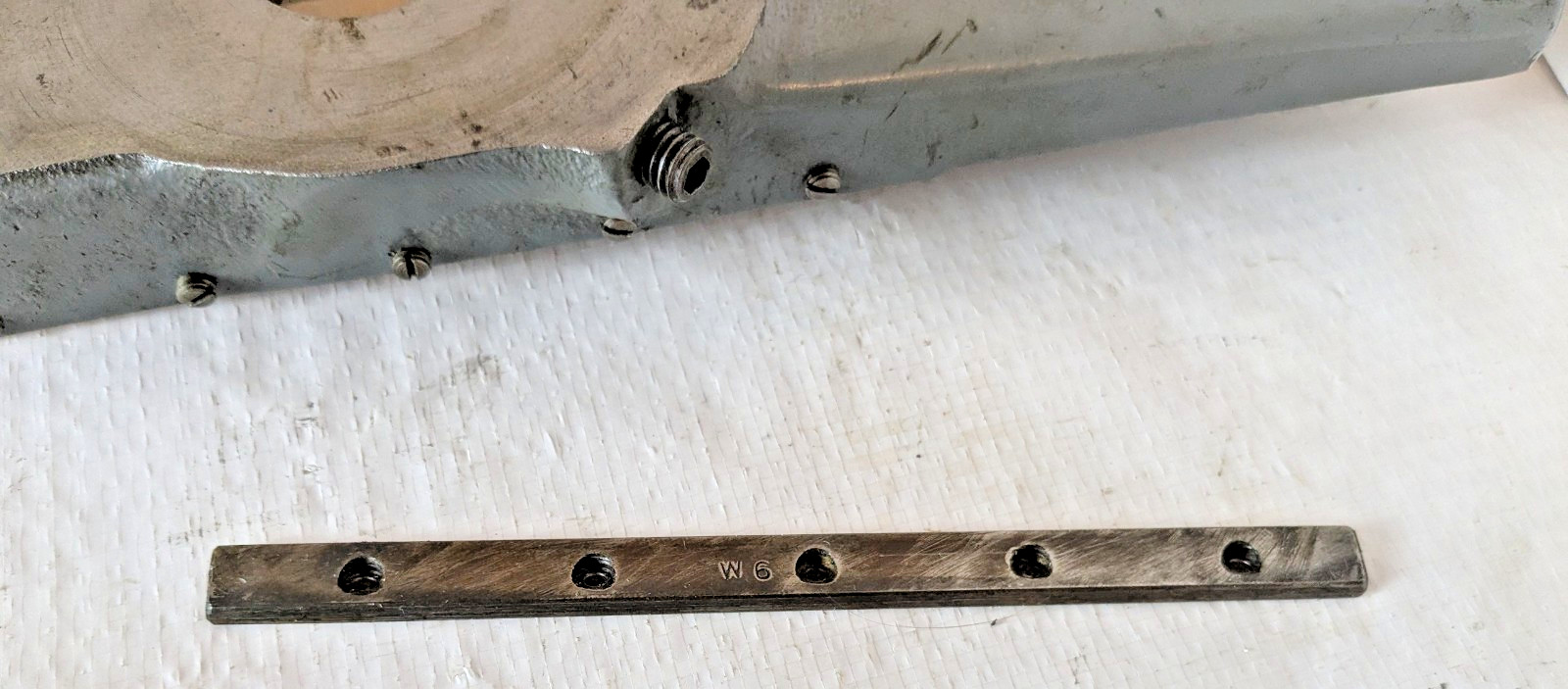 9″ inch / 10K South Bend Lathe Cross Slide with Gib, Gib screws and Feed Nut