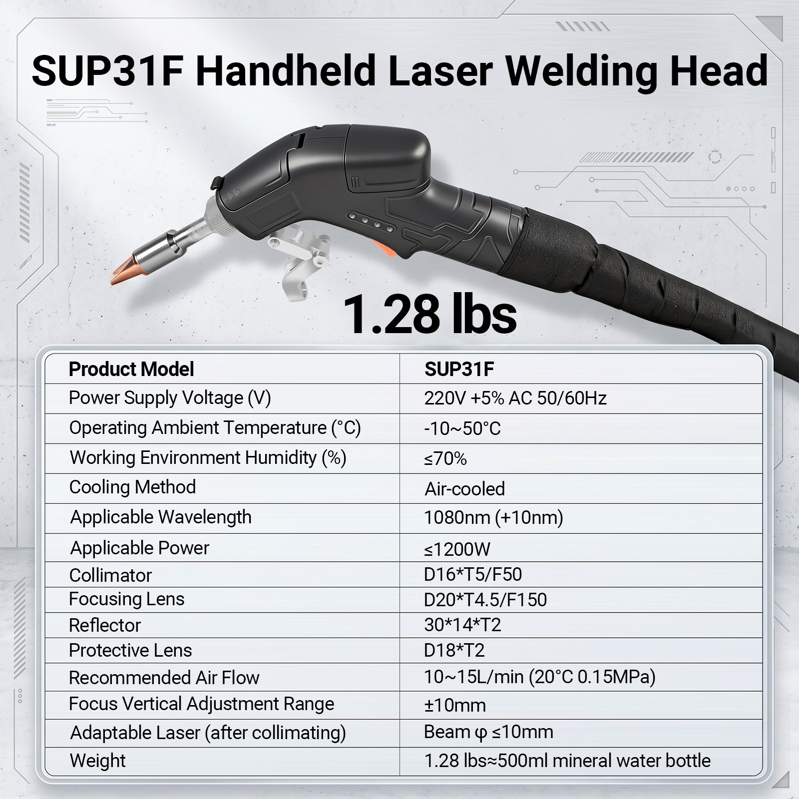 1200W Laser Welding Machine Air Cooled Laser Cutting Cleaning machine 4 IN 1