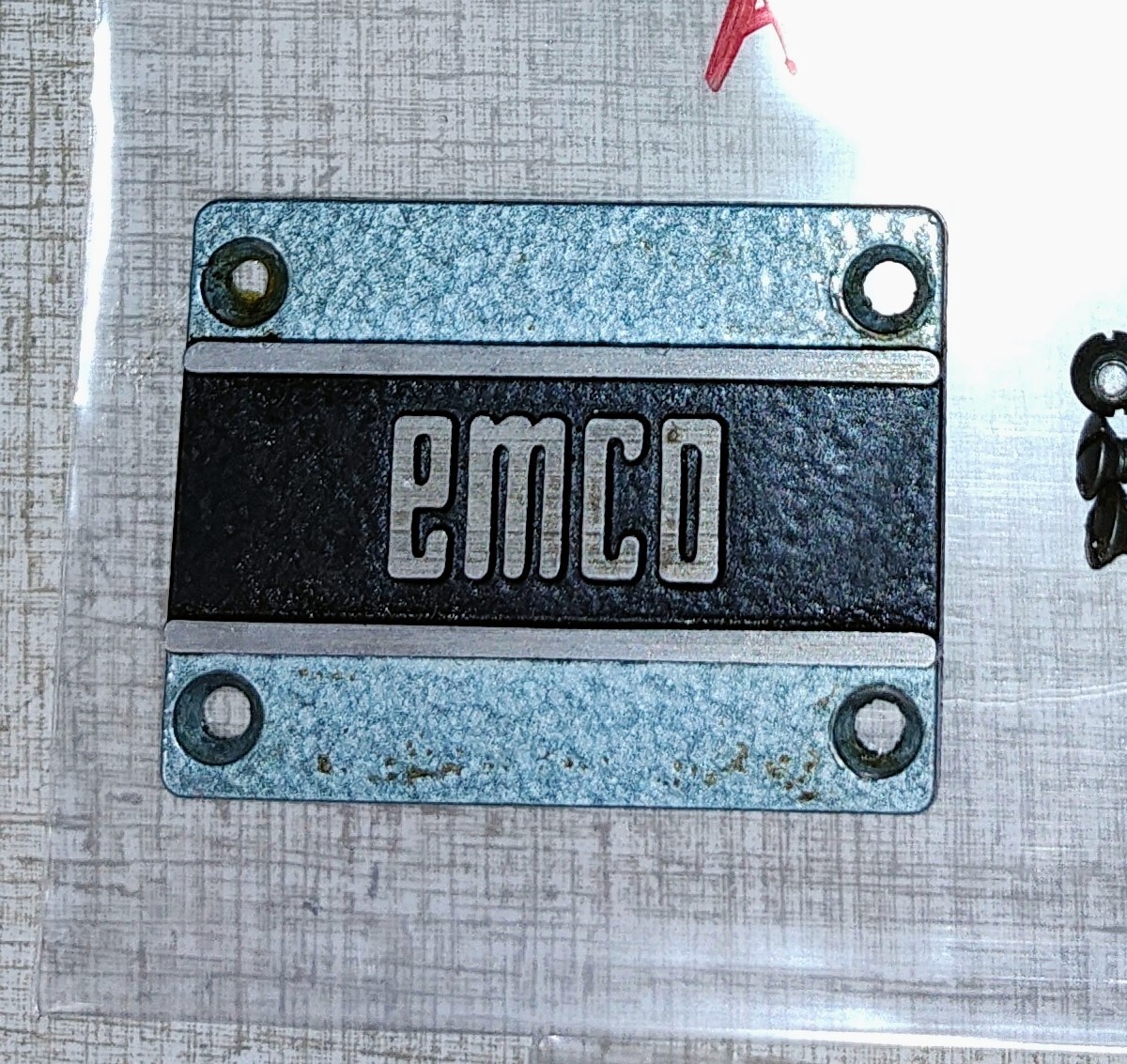 Emco Maximat 7 Lathe “BLUE” 4 Speed VMA Parts: Grease Cover Plate A25X