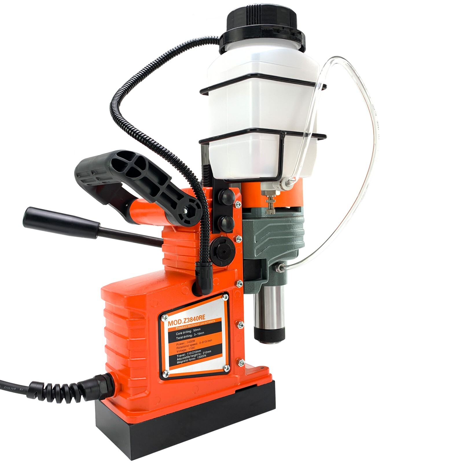 Magnetic Drill Press 2″ Drilling 6HSS Bits 1400W 13000N Mag Drill Press 810RPM