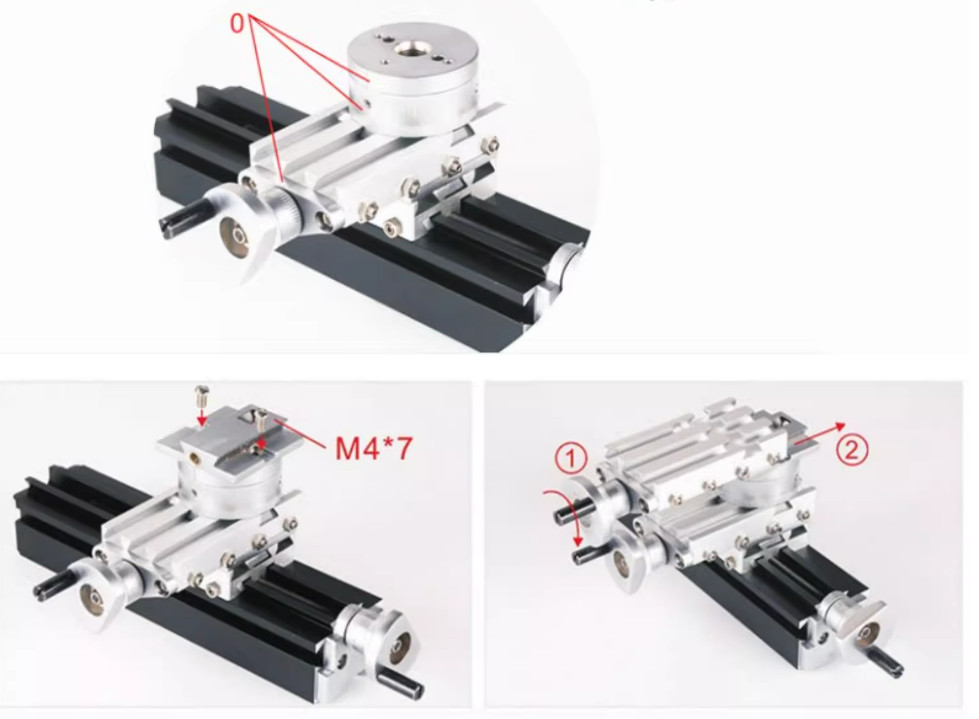 High-Power 60W Miniature Metal Rotary Lathe Model-Making Teaching Instrument