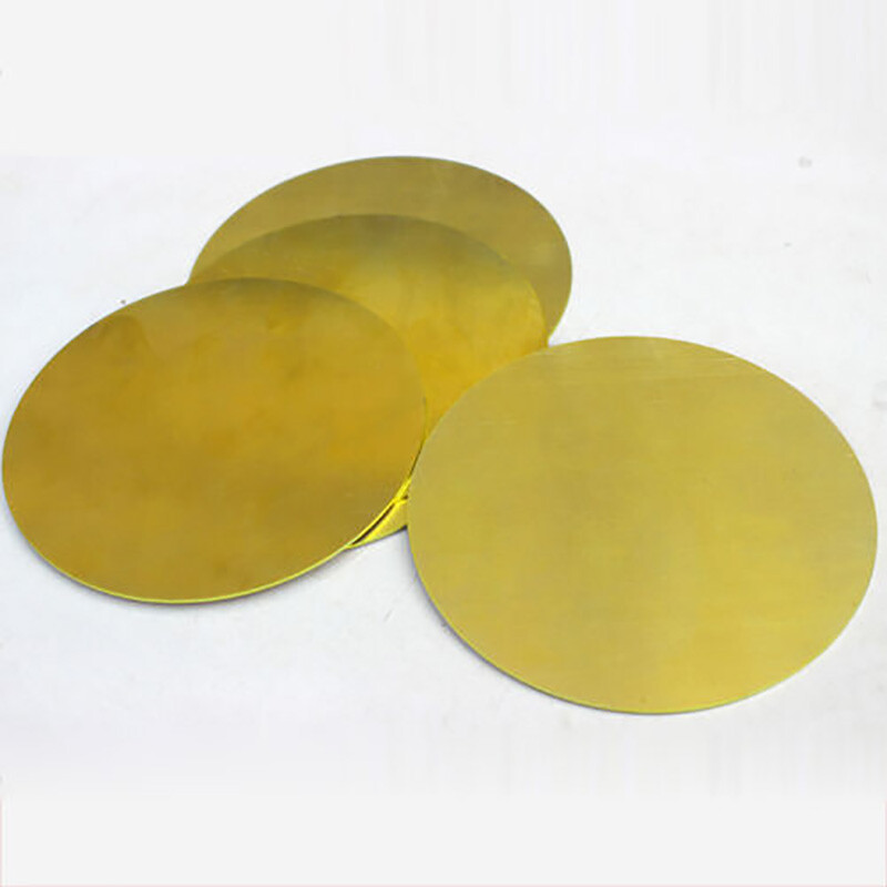 H62 Solid Brass Discs Blanks Metal Round Sheets OD 50mm-200mm Thick 0.8mm – 3mm