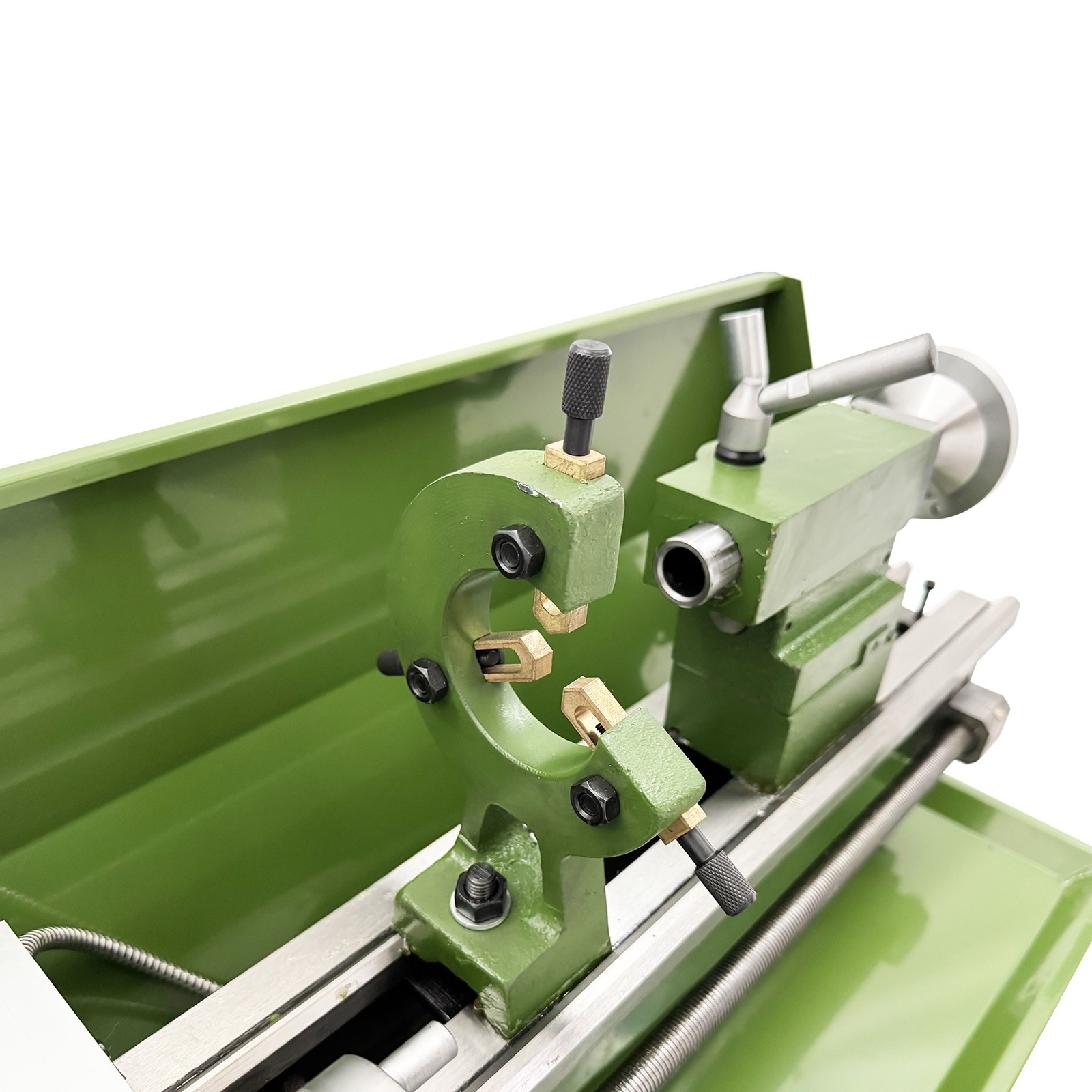 Mini Precision Metal Lathe 110V 1.1KW 8×29.5″ 50-2500rpm Double Chuck BenchLathe
