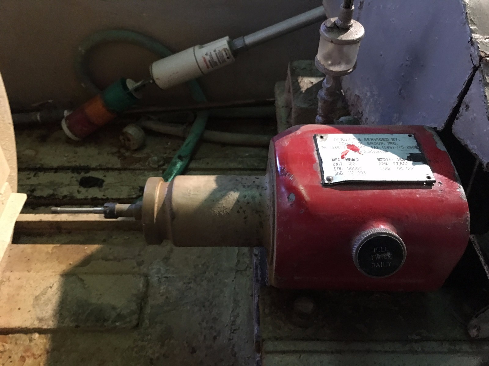 Heald Red Head Internal Grinding Spindle Model 183 27,500 RPM