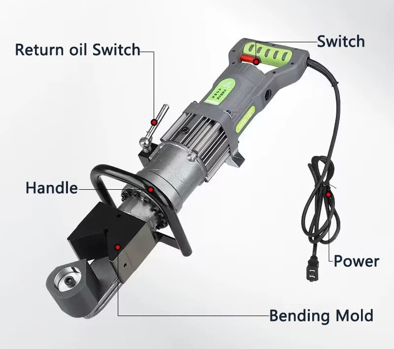 Four-Cylinder Electric Hydraulic Angle Steel Bending Machine JP-60 220/110V
