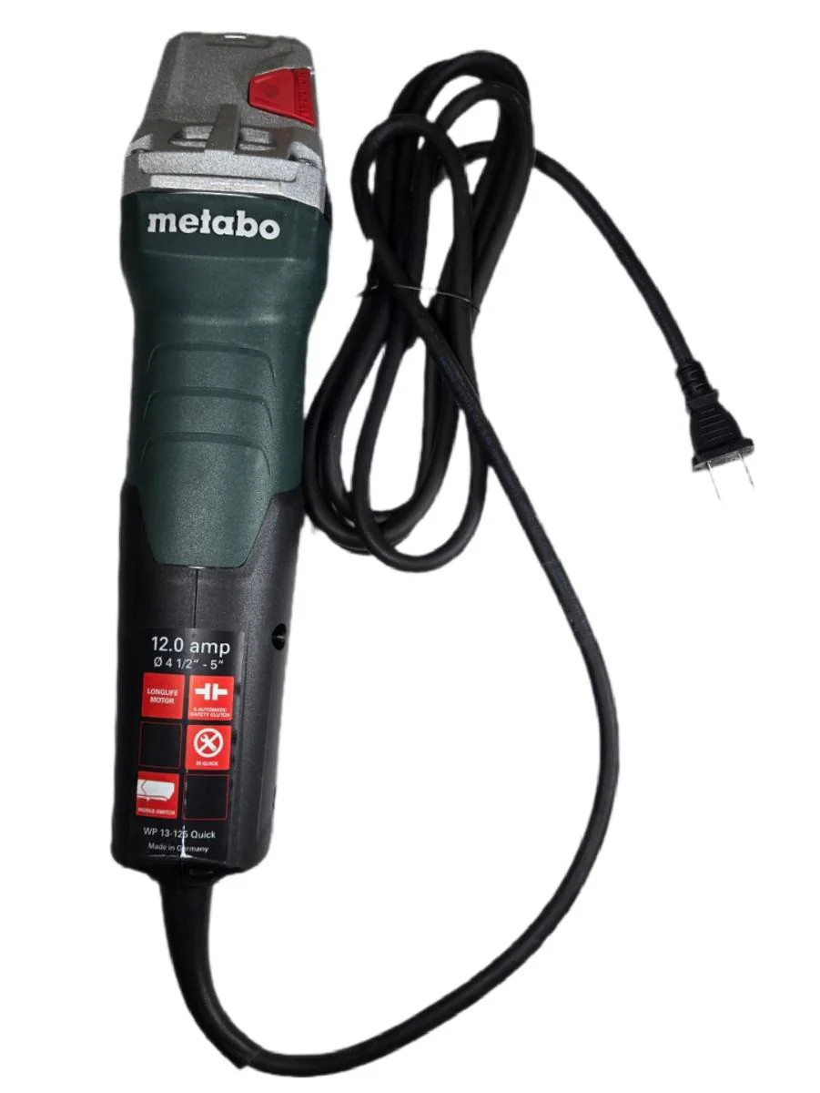 Metabo WP 13-125 Quick 12A 4-1/2″-5″ Paddle Switch Angle Grinder
