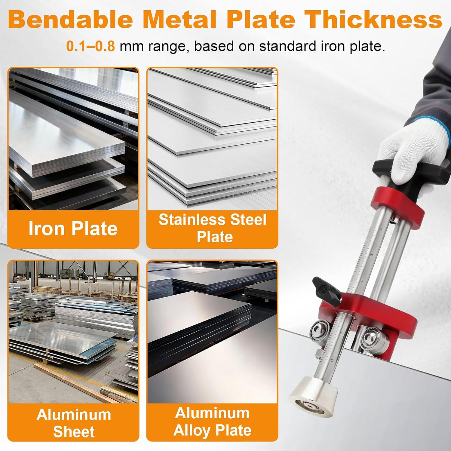 Sheet Metal Roller Bender Single-Station | 0-100° Bending Angle, 5mm-75mm Depth