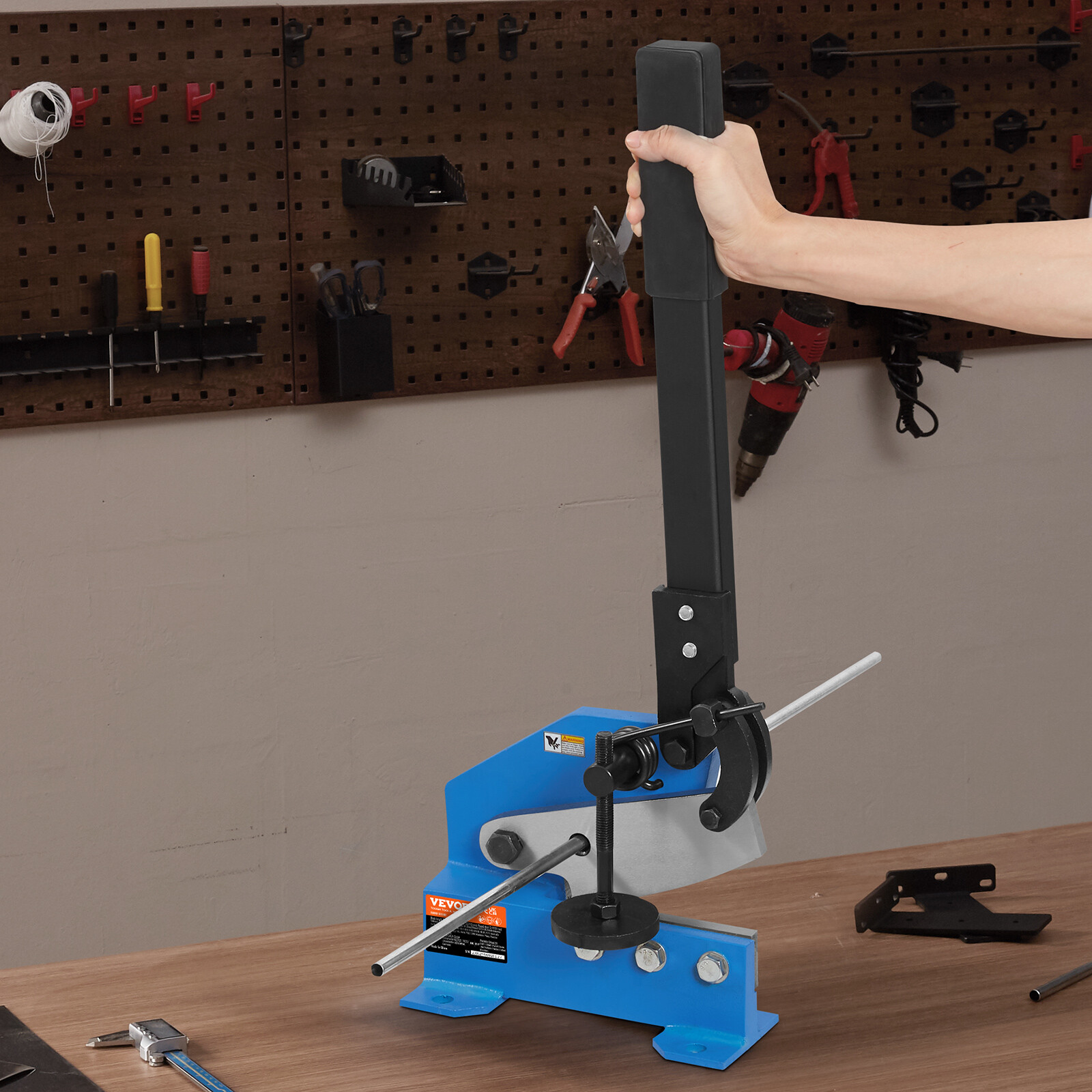 VEVOR 5″ Manual Hand Plate Shear Benchtop Cutter Metal Sheet Processing Q235