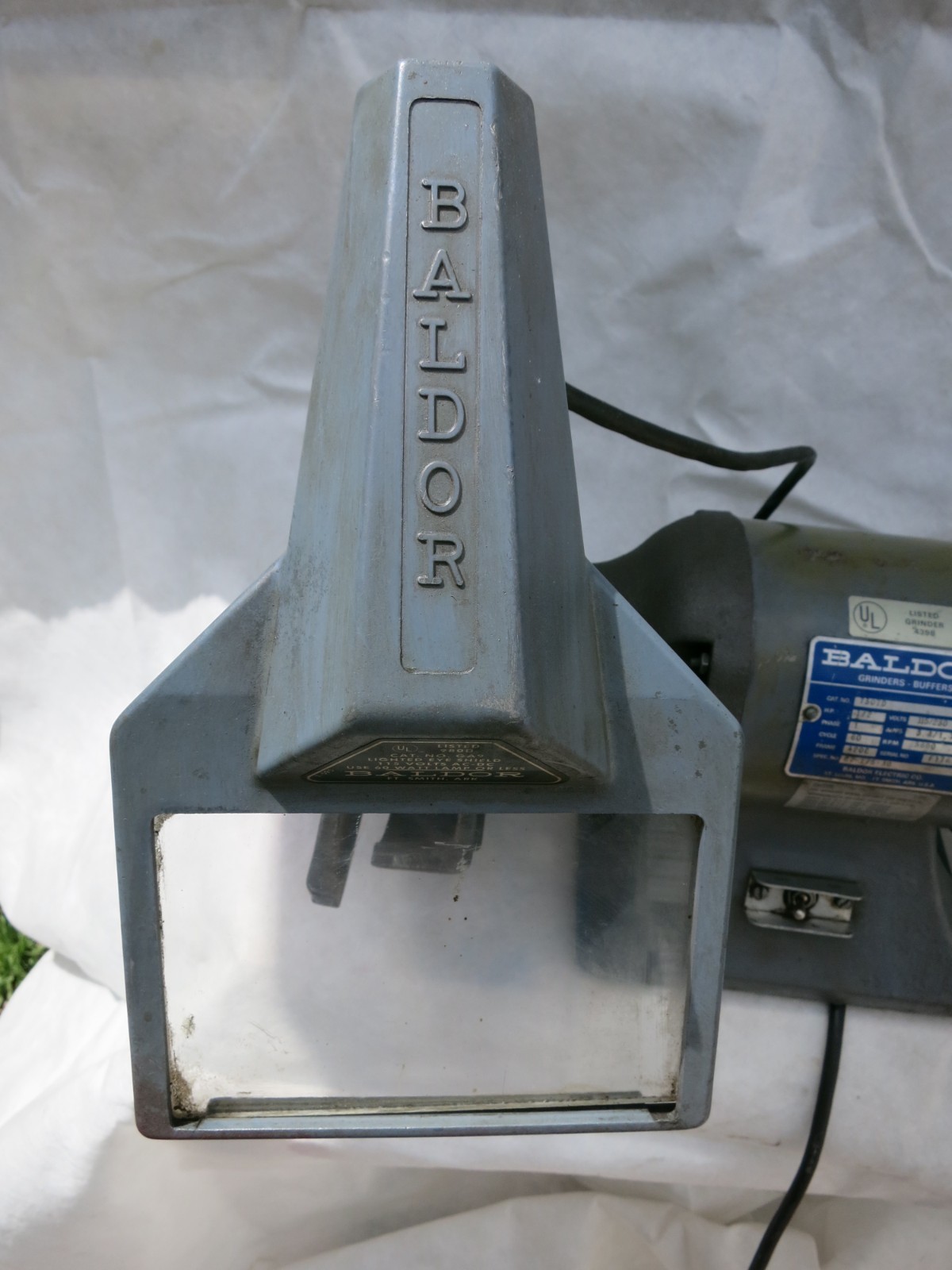 Vintage Baldor 7307 7” Bench Grinder 1/2 HP 115/230V Single Phase USA
