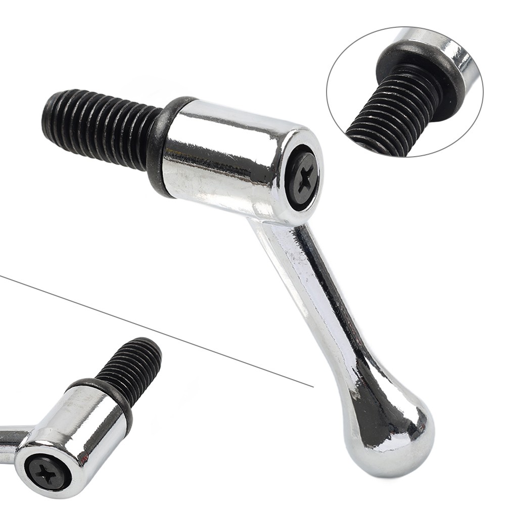 Table Lock Handle M12 Thread Set For Bridgeport Milling Machine 11.8mm Silver