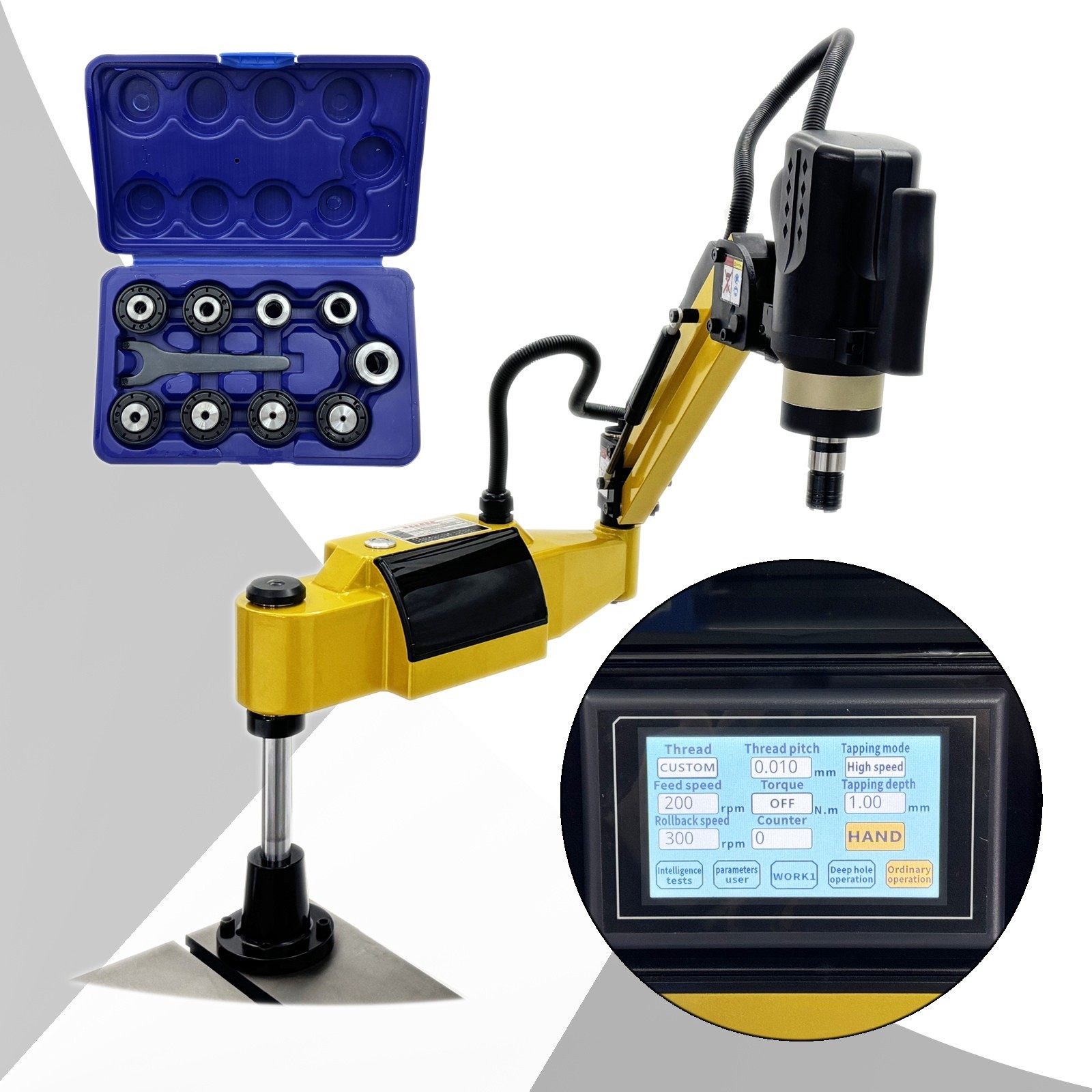 Universal 360˚ Electric Tapping Machine (110V, 1200W / 1.6HP, M3-M20, 1-500RPM)