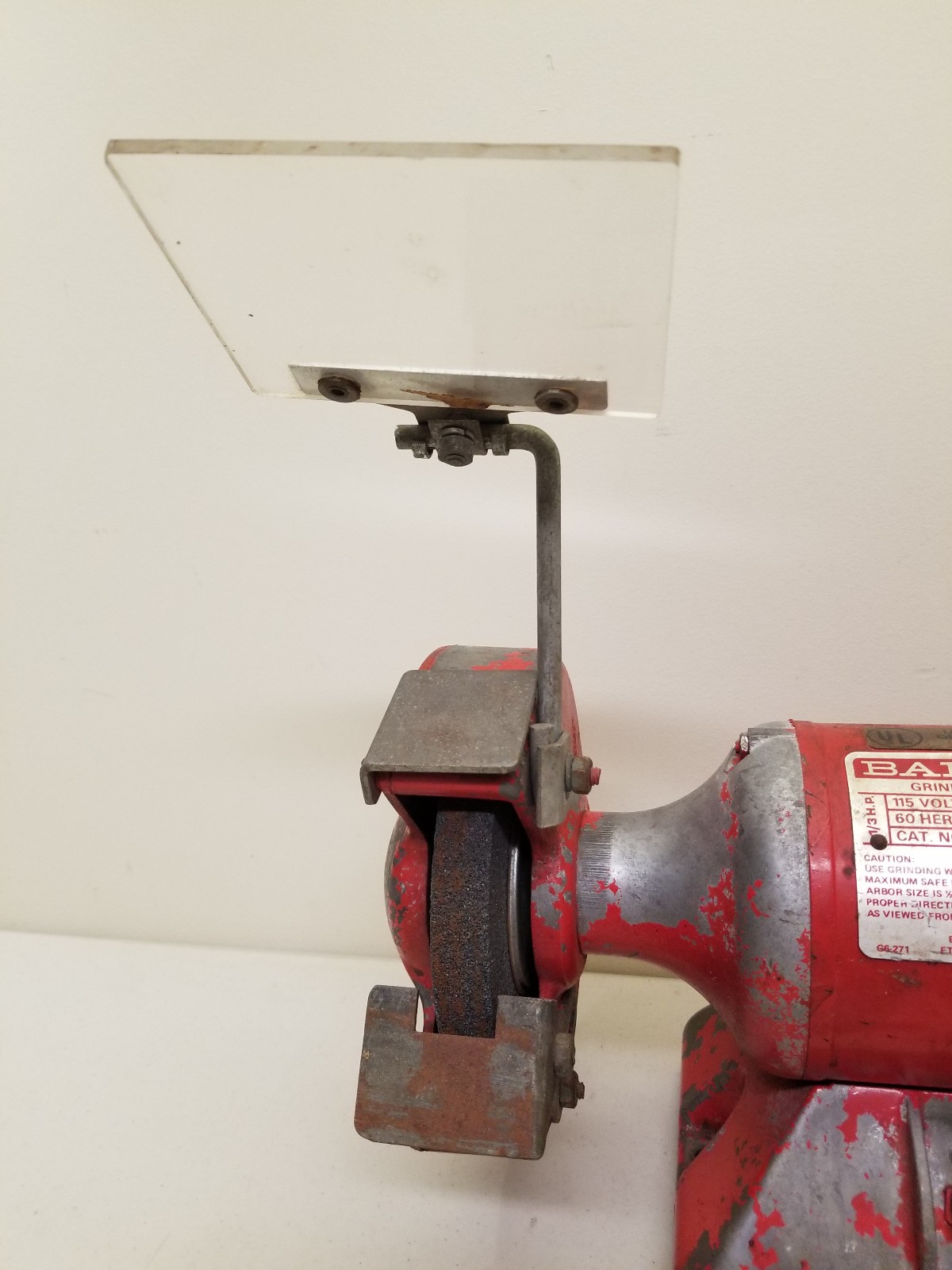 BALDOR 6” GRINDER / BUFFER #612R – 1/3 HP – 3600 RPM – 115 VOLTS – RUNS GREAT!