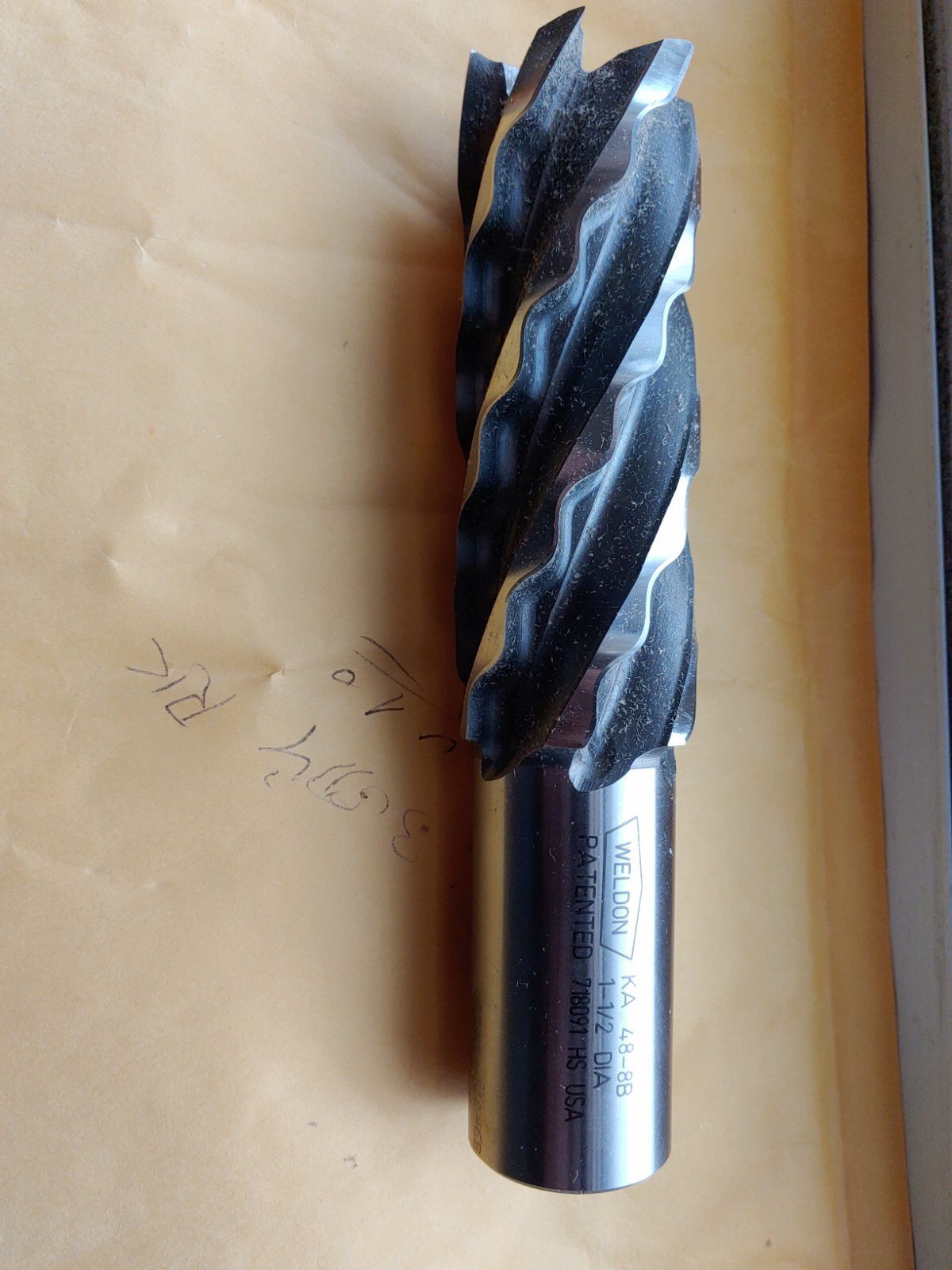 Weldon KA48-8B, Crest-Kut, 1 1/2″ x 4.0″ x 6 1/2″ HSS END MILL NO CENTRE CUTTING