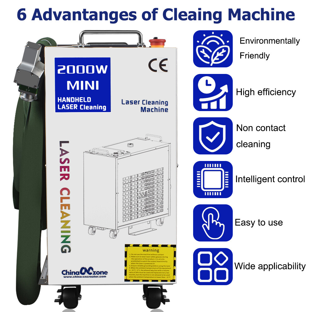 1500W Fiber Laser Cleaning Machine for Rust/Oil/Paint Removal Scan Width300mm US