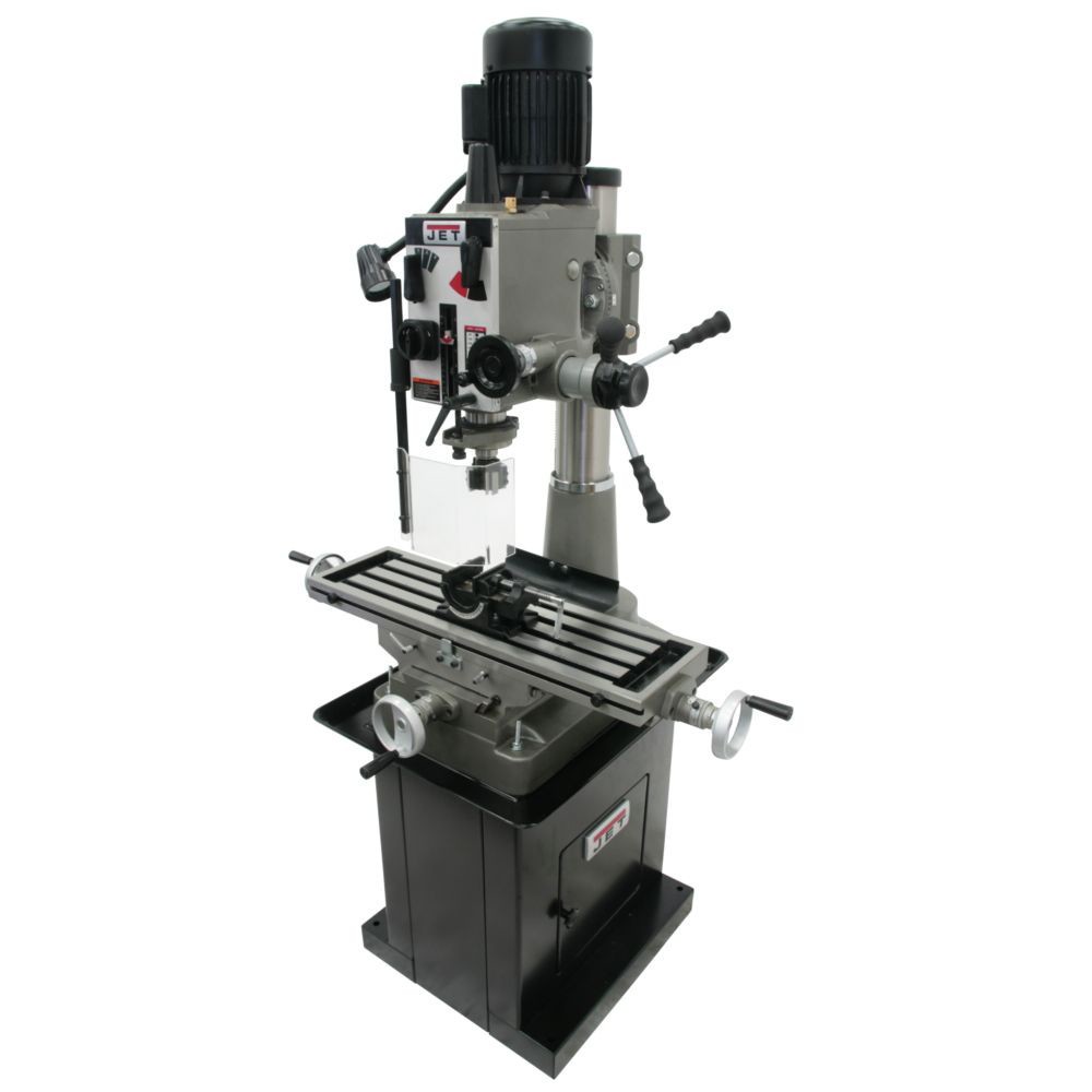 JET 351144 JDM-40GH Geared Head Mill Drill with Newall DP500 2-Axis DRO New