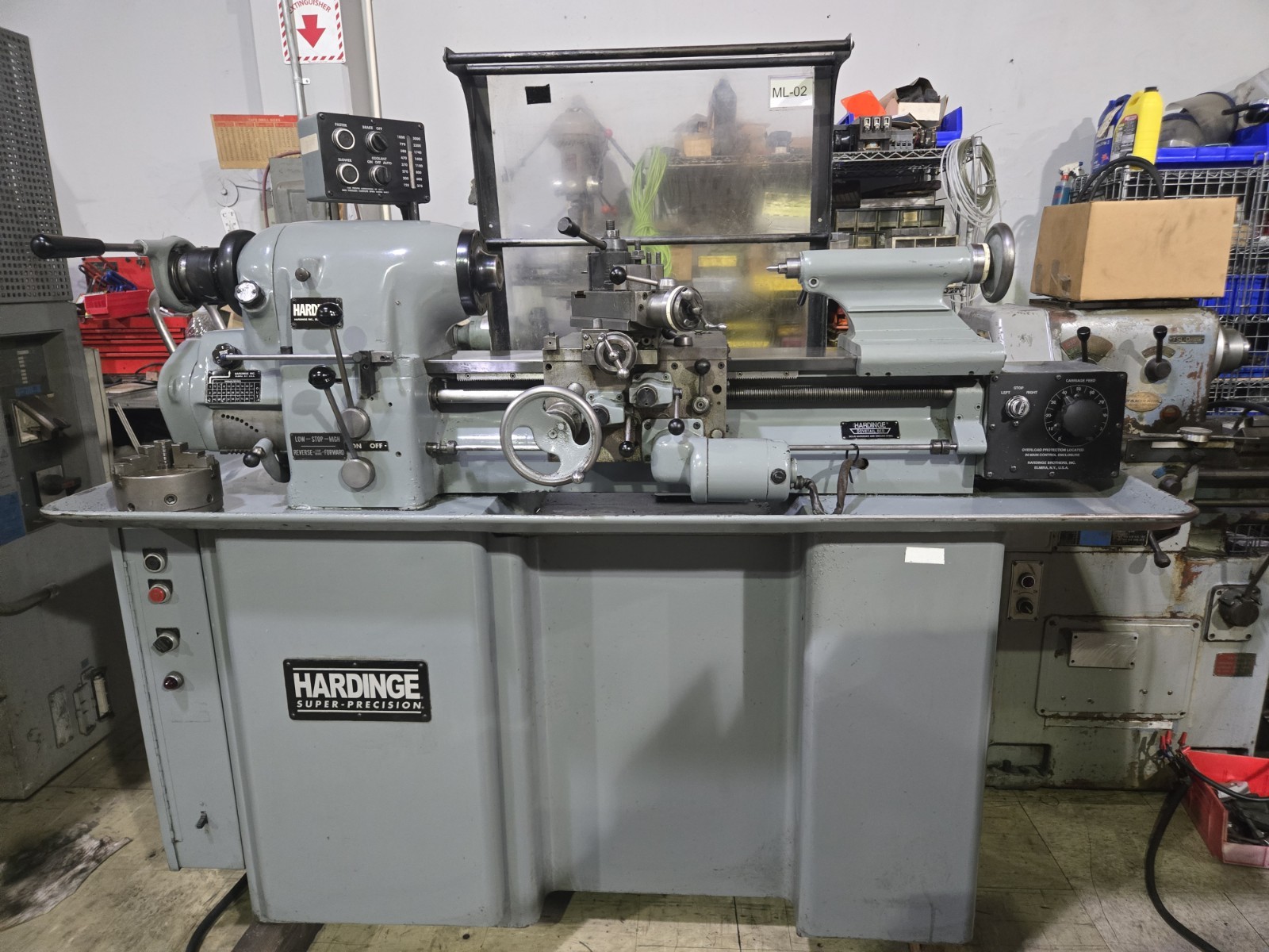 HARDINGE HLV-H 11″ x 18″ High Precision Tool Room Lathe w/ Collets