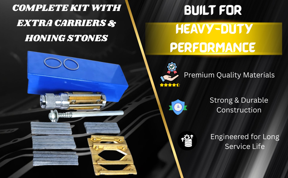 Cylinder Engine Hone Kit 34mm to 60mm Honing Machine + 4 Set Honing Stones