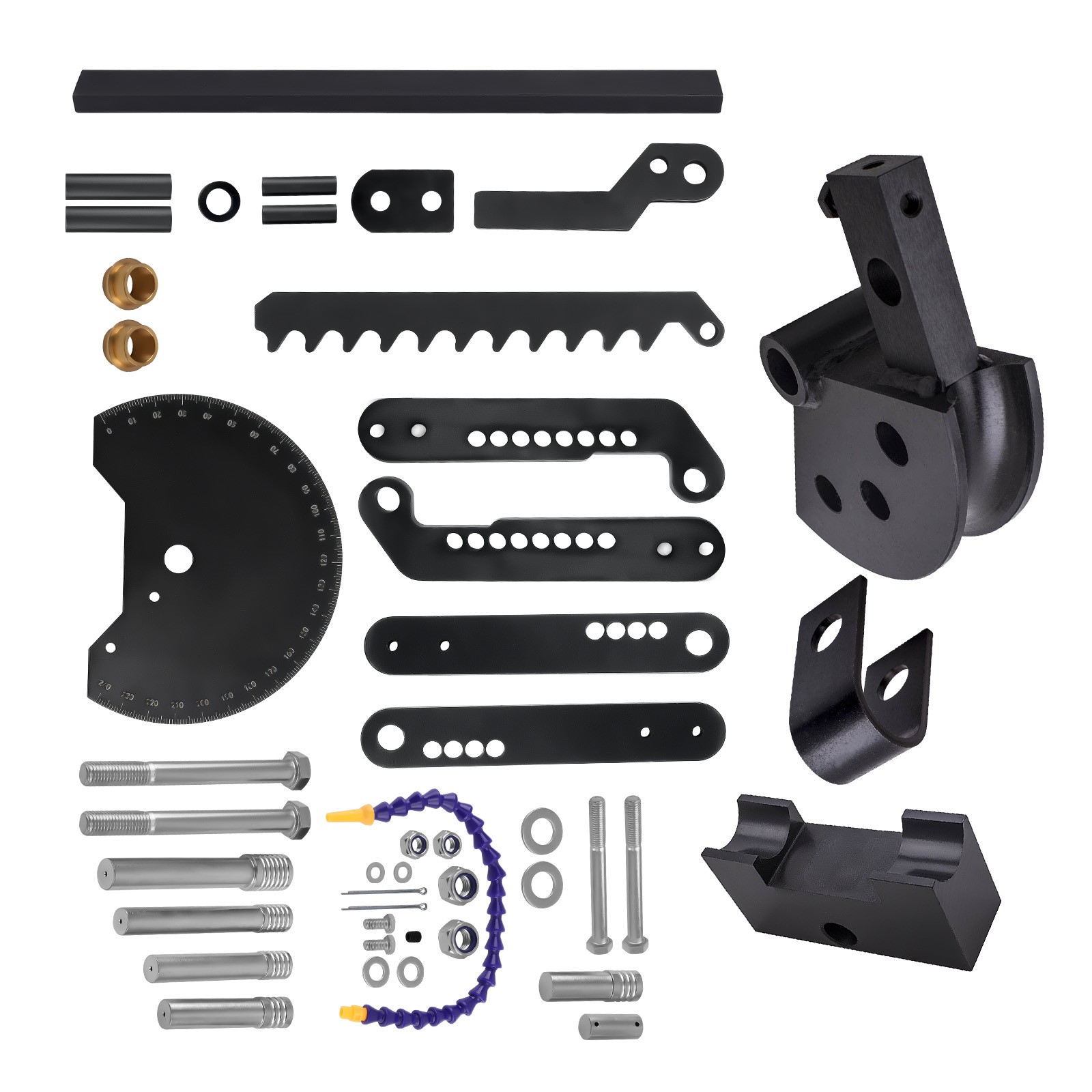Ratcheting Manual Pipe and Tubing Bender & 1-5/8″ X 5″ 120 Degree Tubing Die Kit
