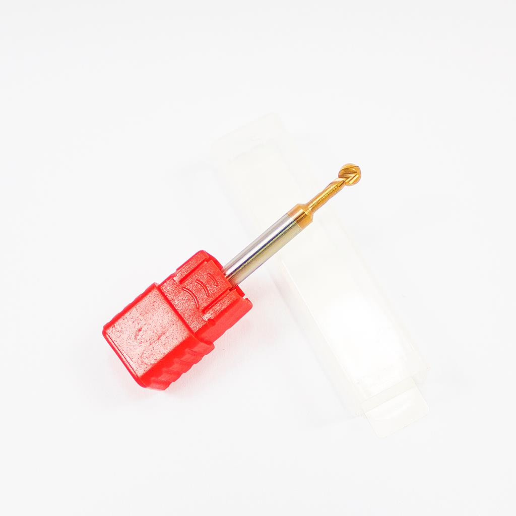 TiCN Coated Solid Carbide Ball Nose End Mill Lollipop Cutter R1mm-R6mm CNC
