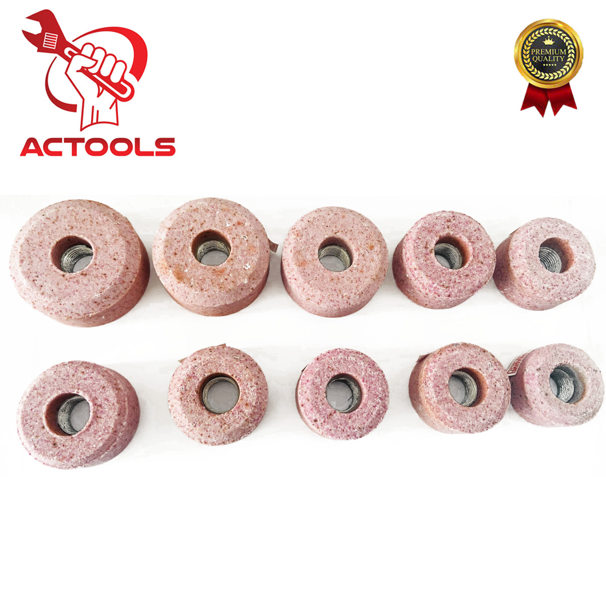 Sioux Valve Seat Pink Grinding Wheels Set 10 Pcs Stone Holder Star Drive 11/16”