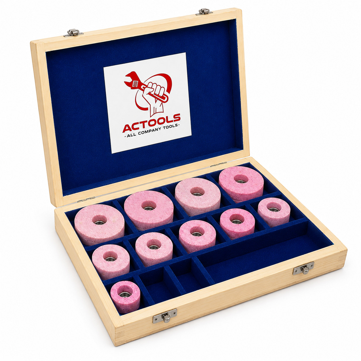Sioux Valve Seat Pink Grinding Wheels Set 10 Pcs Stone Holder Star Drive 11/16”