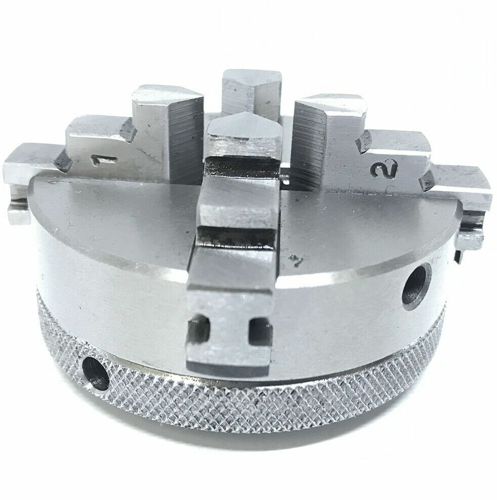 4 Jaw 2-1/2″ 65mm Self Centering Mini Lathe Chuck & MT2 Drawbar – M10 x 1.50