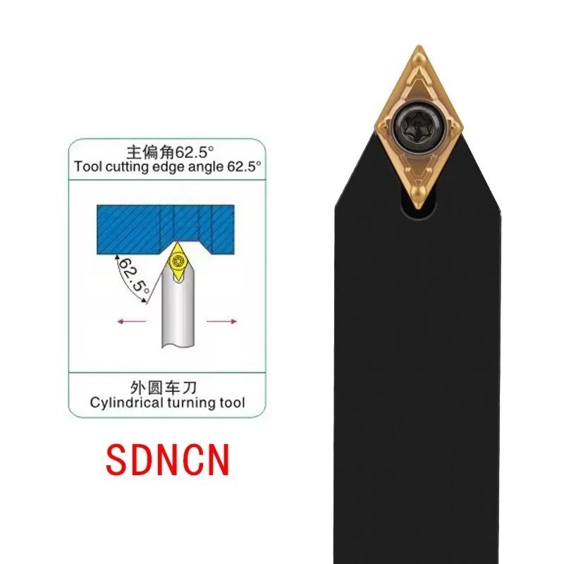 SDNCN Turning Tool Holder 10×10-25×25 External CNC Lathe Cutter Bar SDNCN Series
