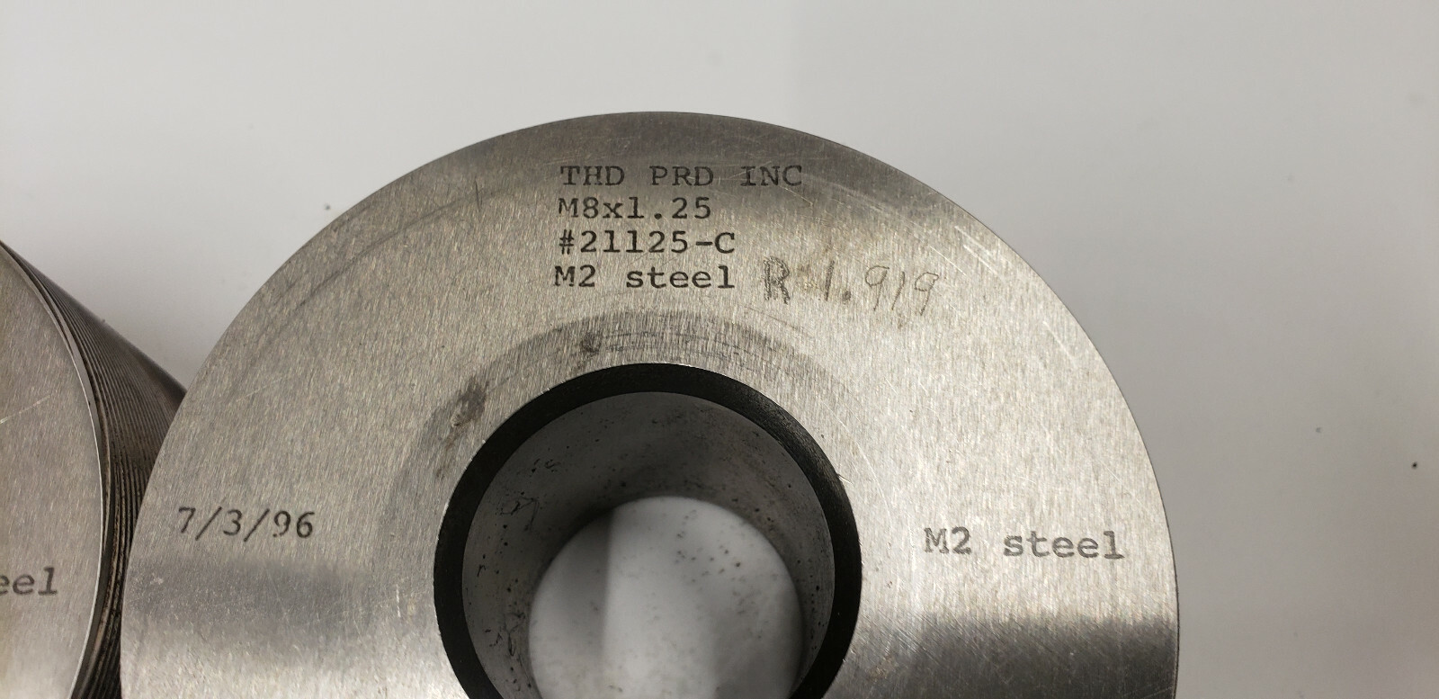 Tesker M8x1.25 Die Set, 200 Thread Rolling Machine 1.5″ Spindle #21125-C