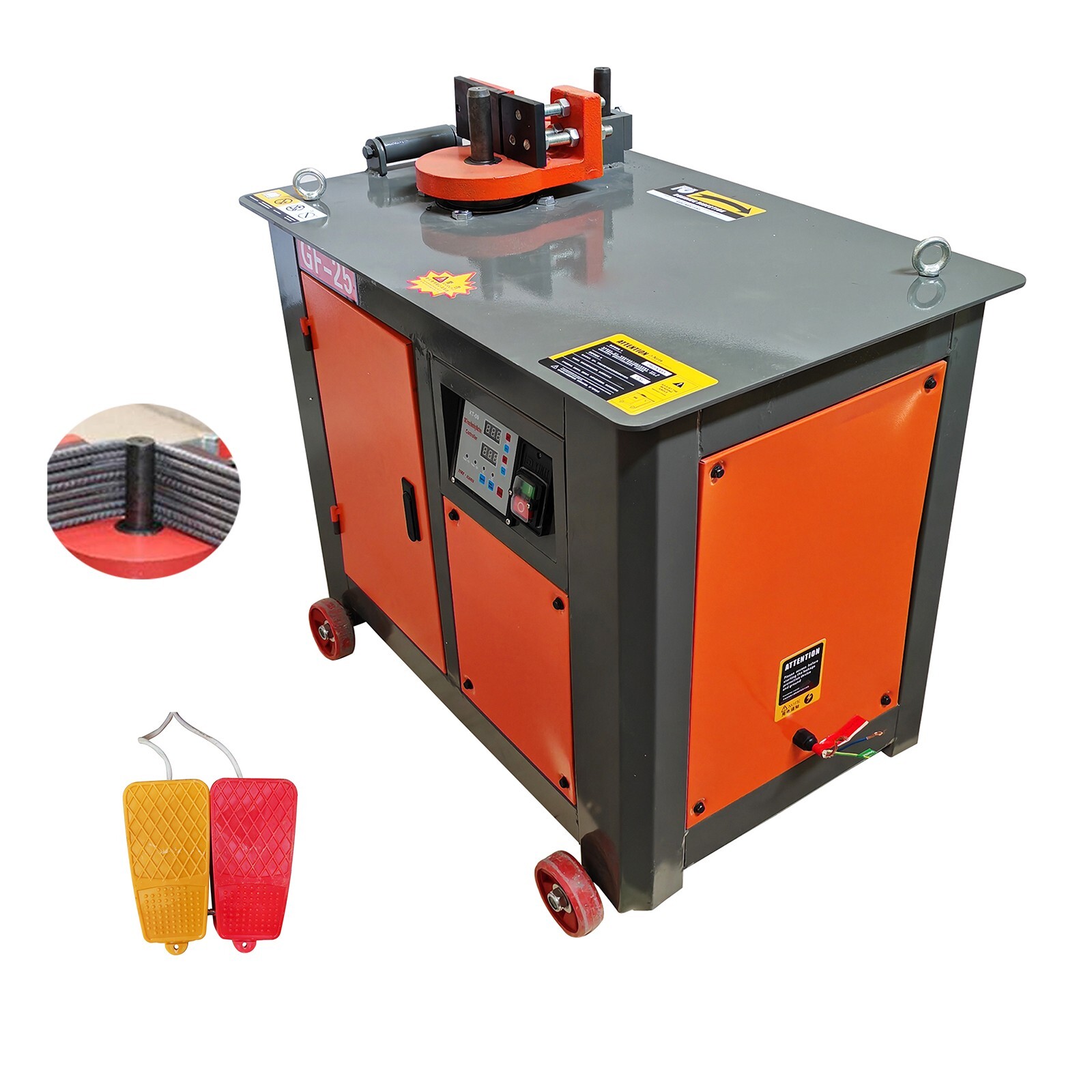 Heavy-duty Rebar Bender Bending Machine Multi Angle Bend 18-22mm Hoop Bender220V
