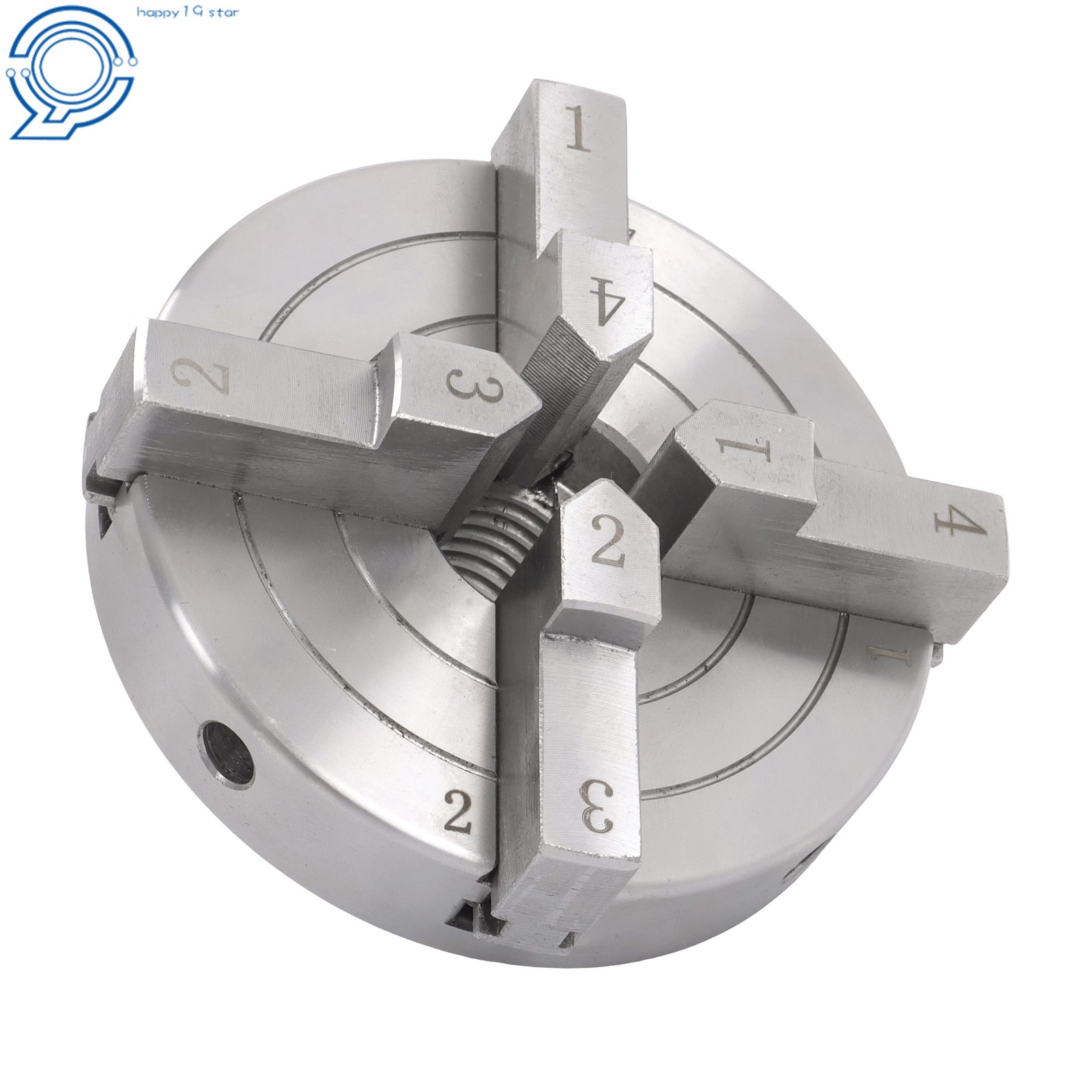 4″ Quick Change 4 Jaw Lathe Chuck Set 1×8 TPI Self Centering Thread