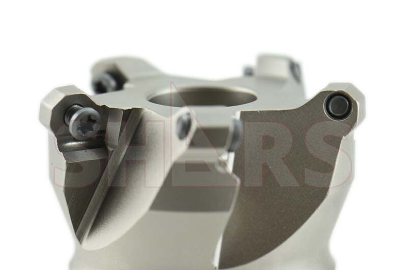 Shars 2″ 45° Indexable Face Mill for OFKT Insert 5 Flutes 1.75 OAH NEW P[
