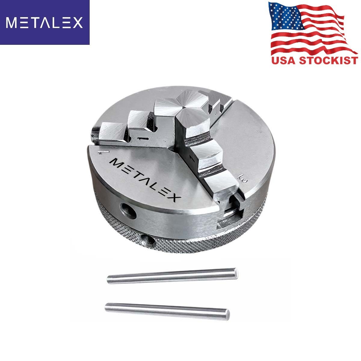 2-1/2″ 3 Jaw 65mm 2.5″ Self Centering Mini Small Lathe Chuck Wood Metal Turning