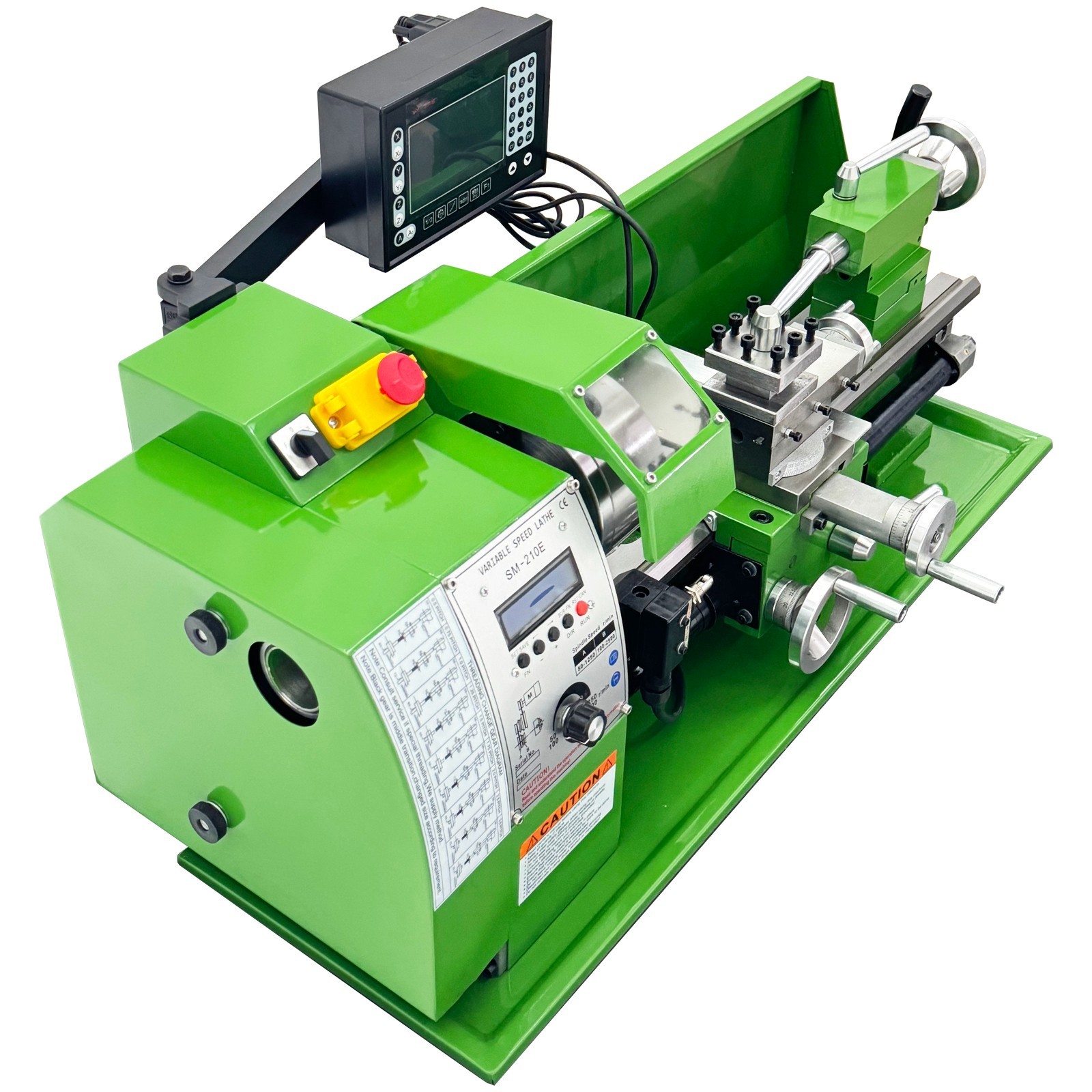 110V 8″*16″ Variable Speed Lathe SM-210E Precision Instrument Metal Lathe 1.1KW