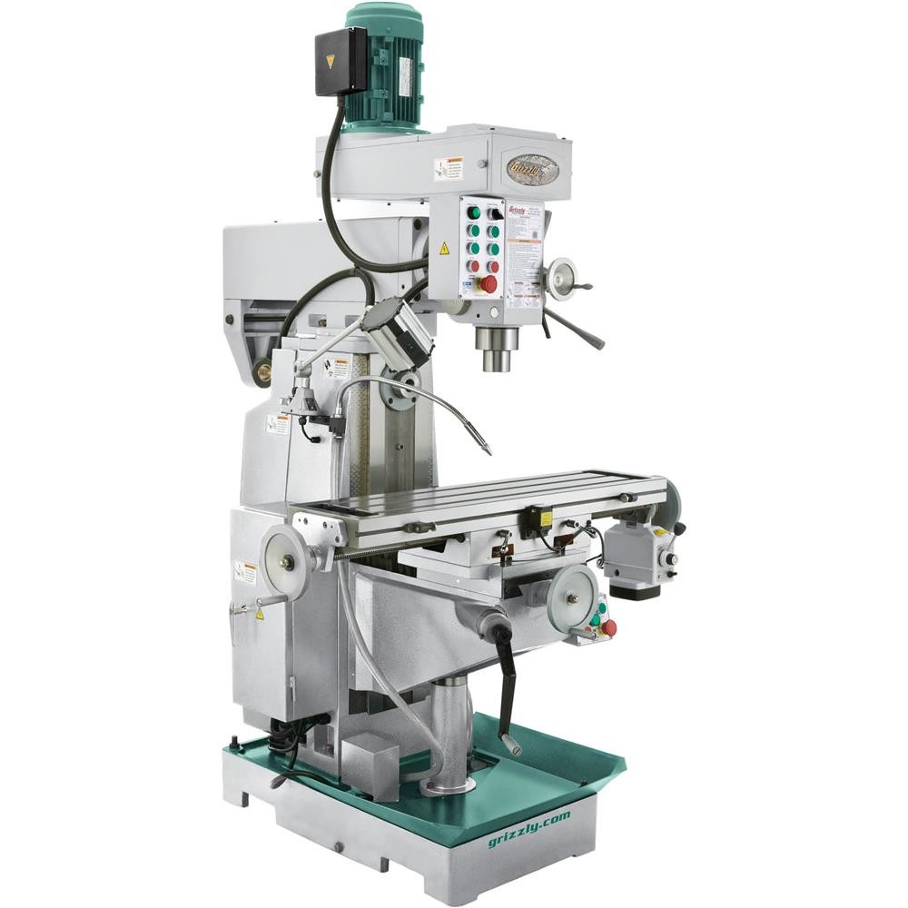 G0757 9″ x 39″ 2 HP Horizontal/Vertical Mill with Power Feed