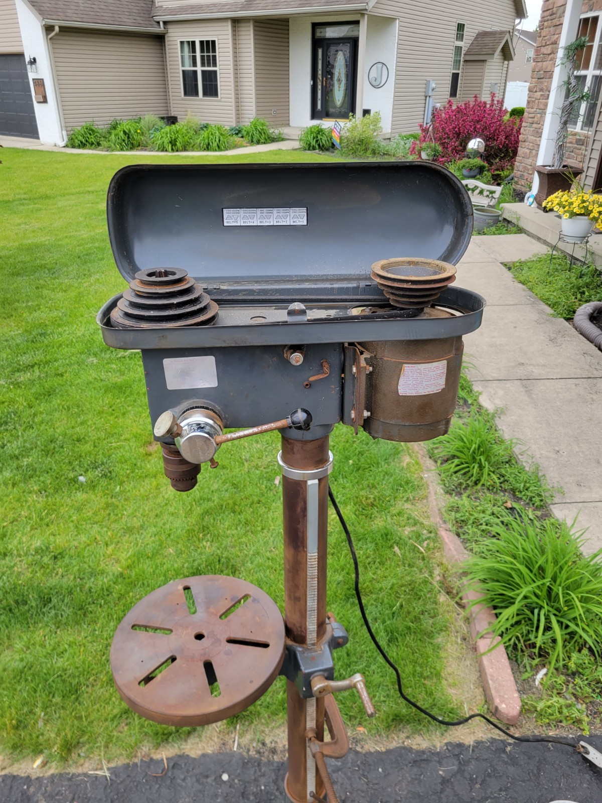 Cummins Tool Company 13 Inch Drill Press 5 Speed Single Phase Chicago Works
