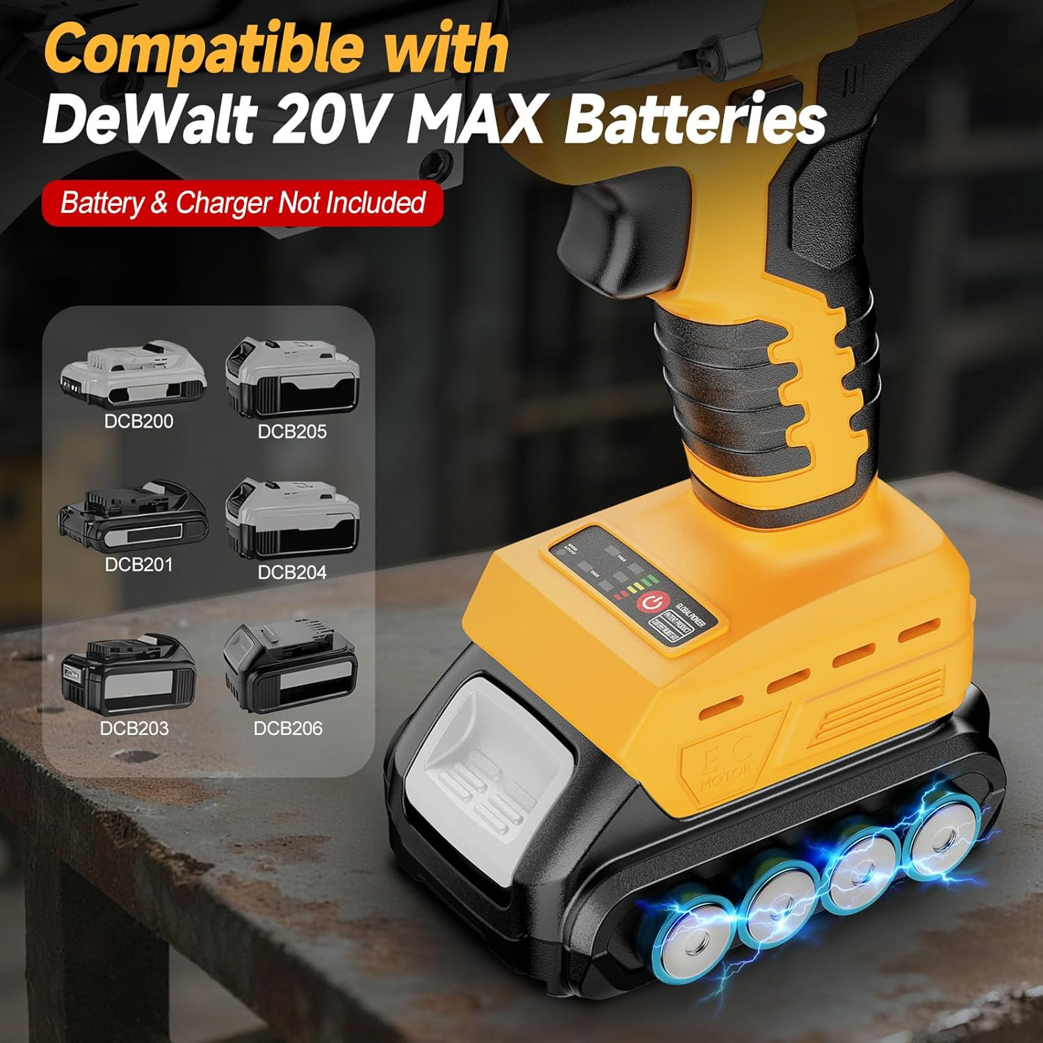 Cordless Metal Shears Compatible with Dewalt 20V Max Batteries, Brushless Motor
