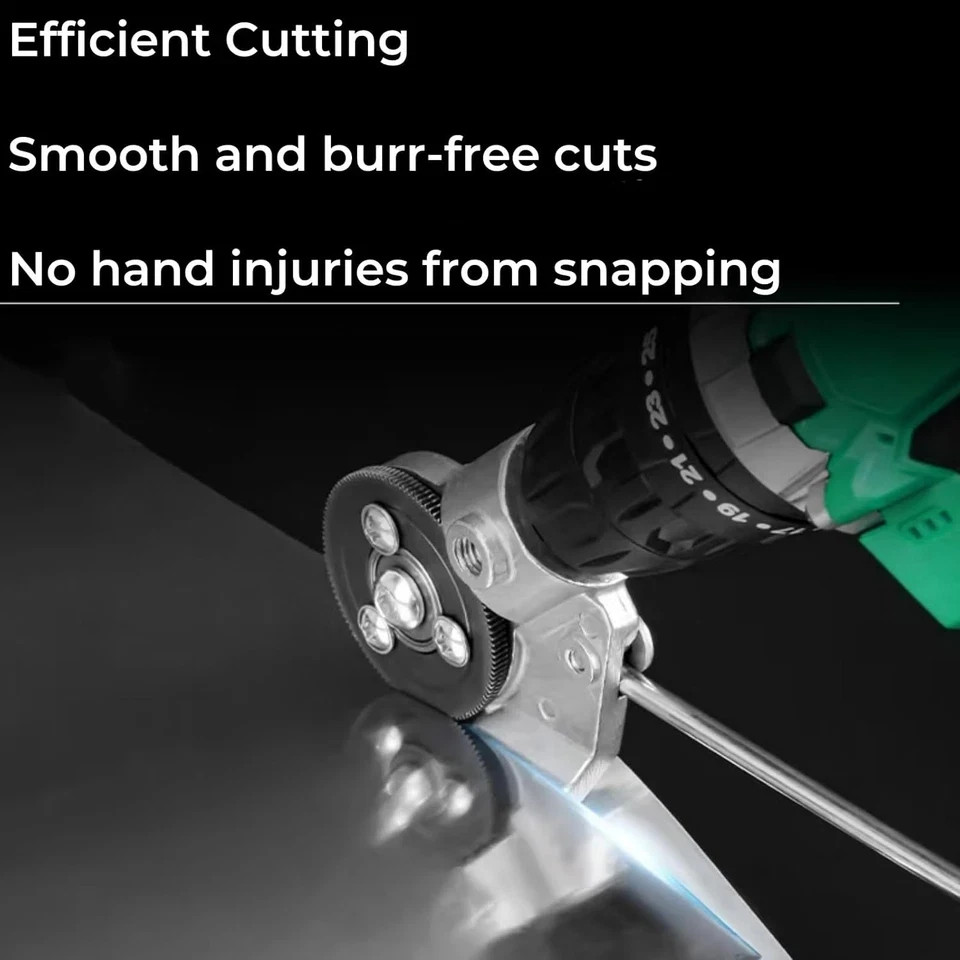 Electric Drill Shears Plate Cutter Attachment Metal Iron Tin Quick Cutting Tool