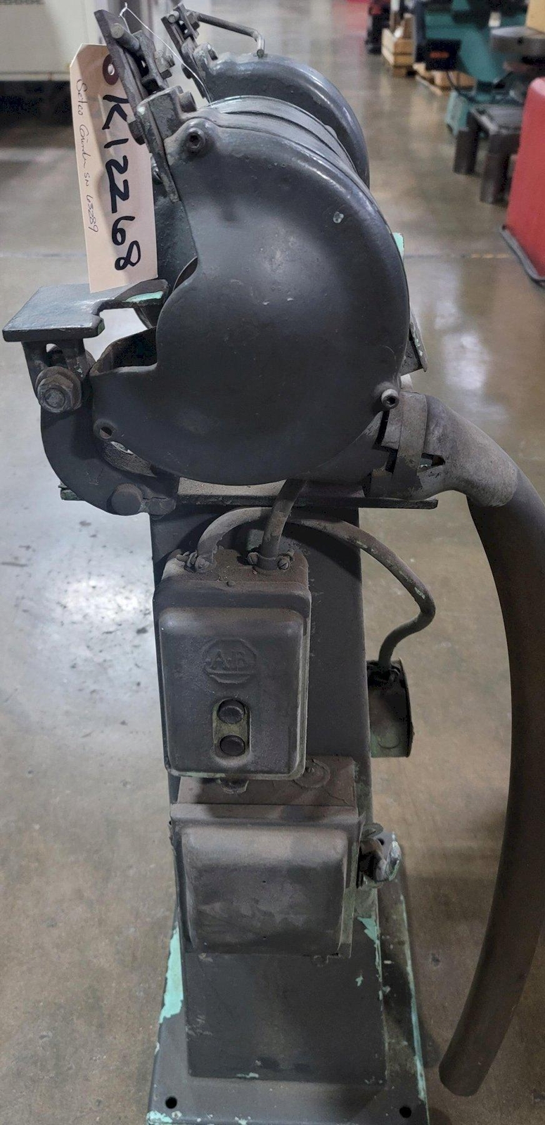 6″ SETCO DOUBLE ENDED PEDESTAL GRINDER, Model 100, Type 4BAS5P, 1/3 HP, 3450 RPM
