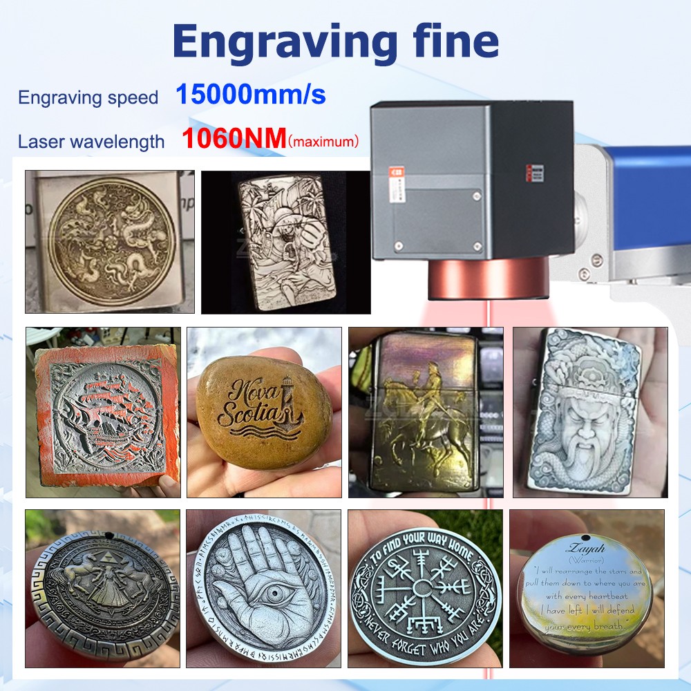 60W 2.5D JPT Mopa M7 Fiber Laser Marking Machine Metal Deep/Relief Engraver AU