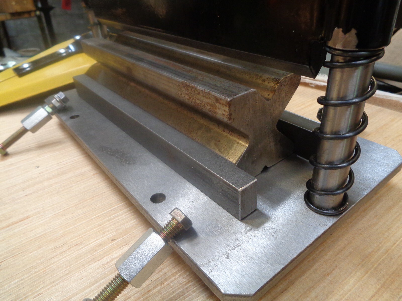Bottom Die Improvements for your 20 Ton Shop Press 12″ Press Brake Attachment