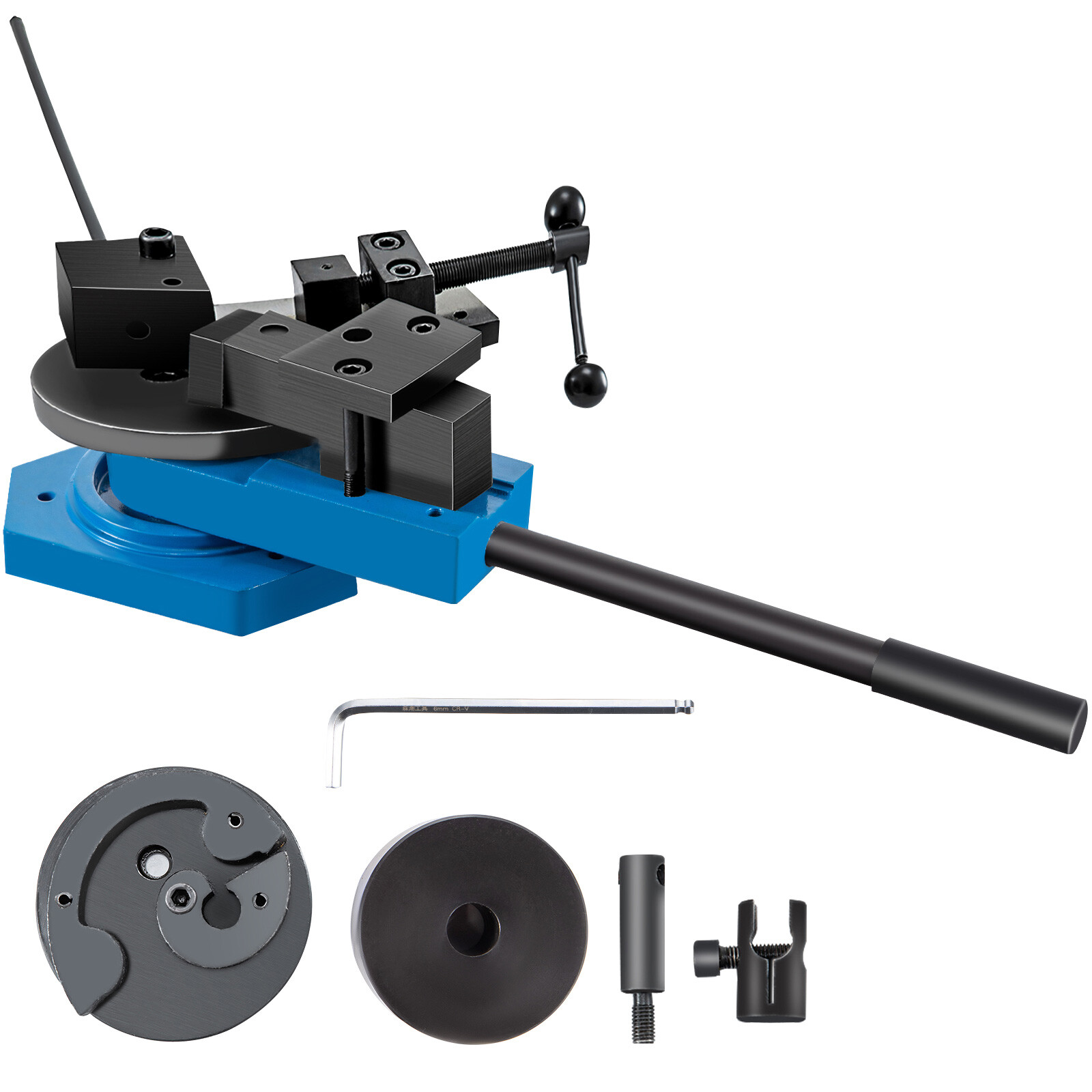 VEVOR SBG-40 Pipe Bender Square Round Bar Radius Scroll Tube Bender Universal