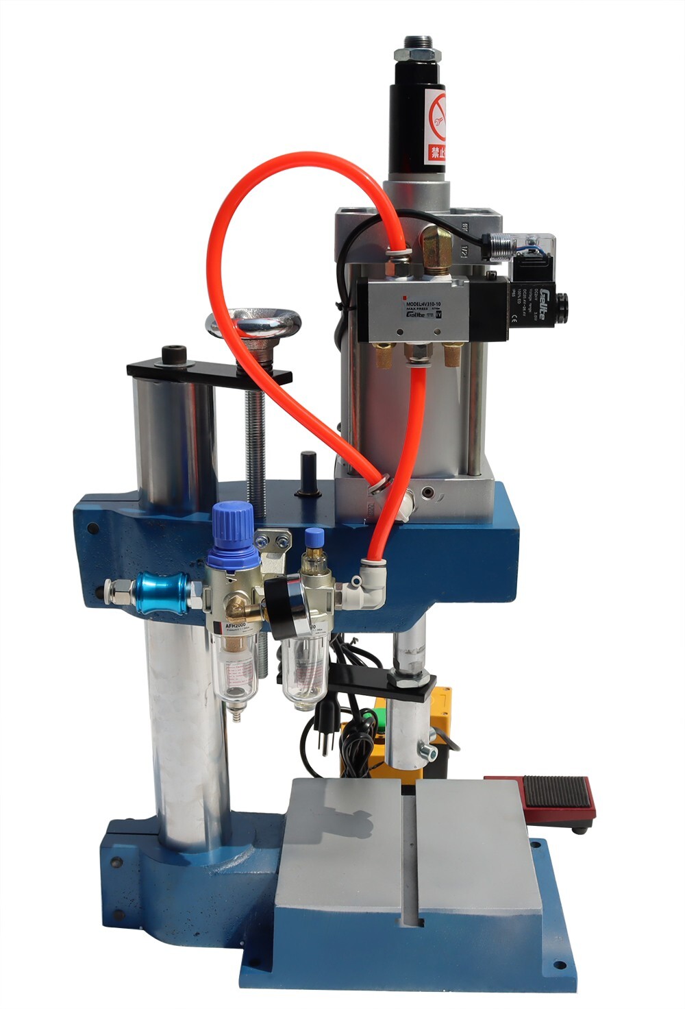 TECHTONGDA 1100Lb/500kg Pneumatic Punch Machine with Display Controller 110V