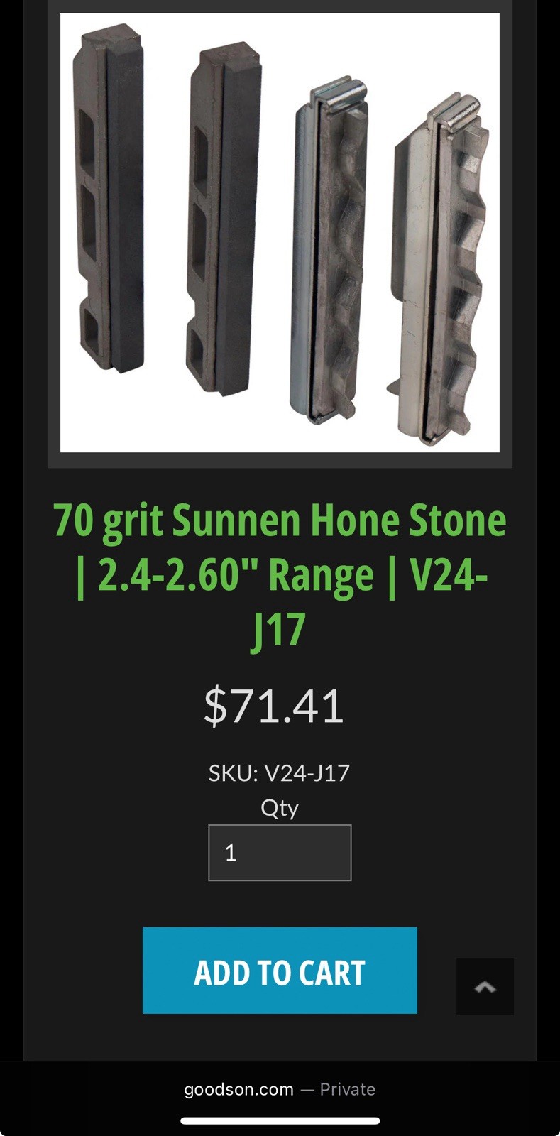 Sunnen JN-102/V24-J17 Honing Stone Set