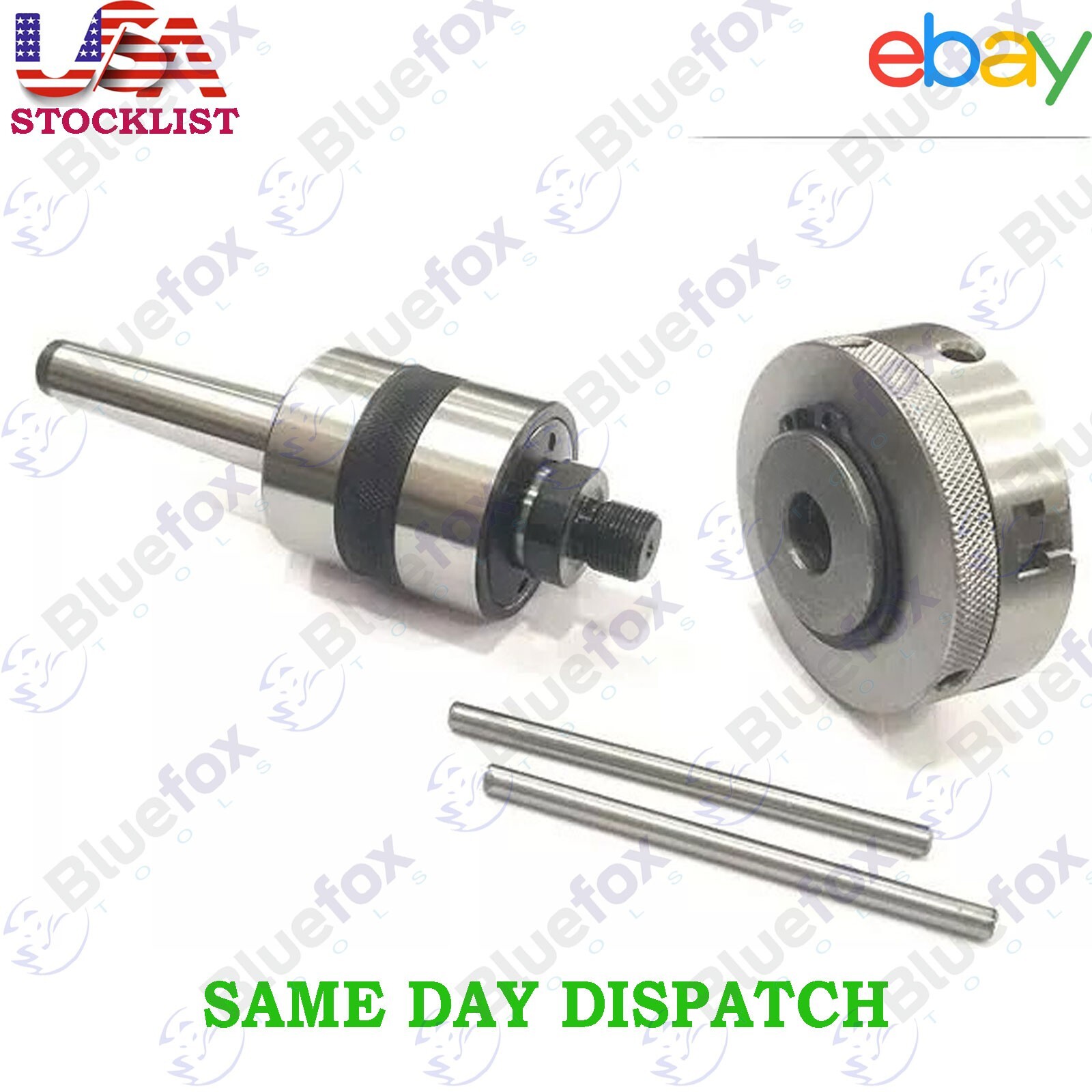 MT2 Revolving Center 2MT Shank 3 Jaw Self Centering 65mm 2-1/2″ Mini Lathe Chuck