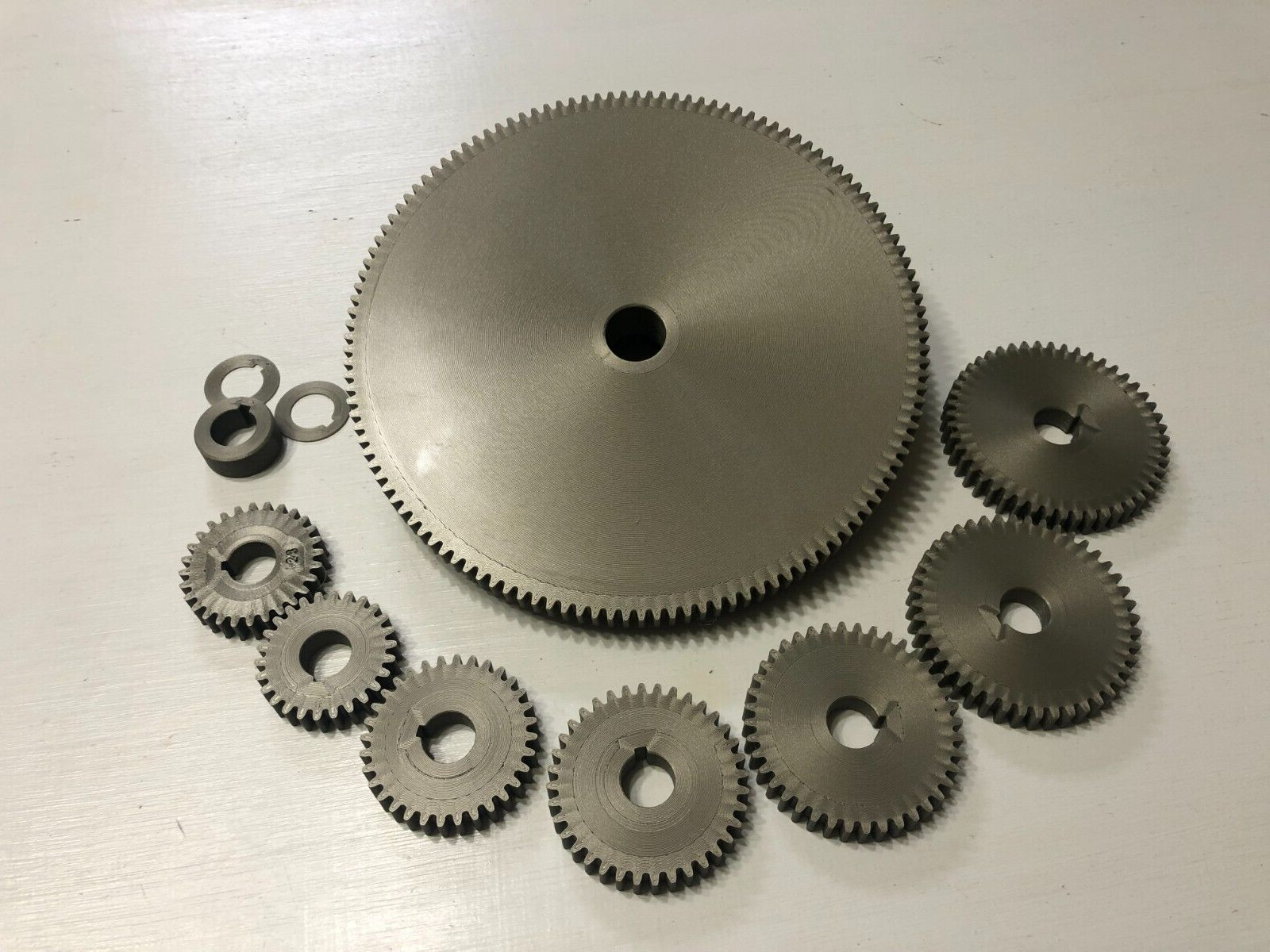 SOUTH BEND 9A/10K METAL LATHE, METRIC 100/127T TRANSPOSING 7 GEAR SET !