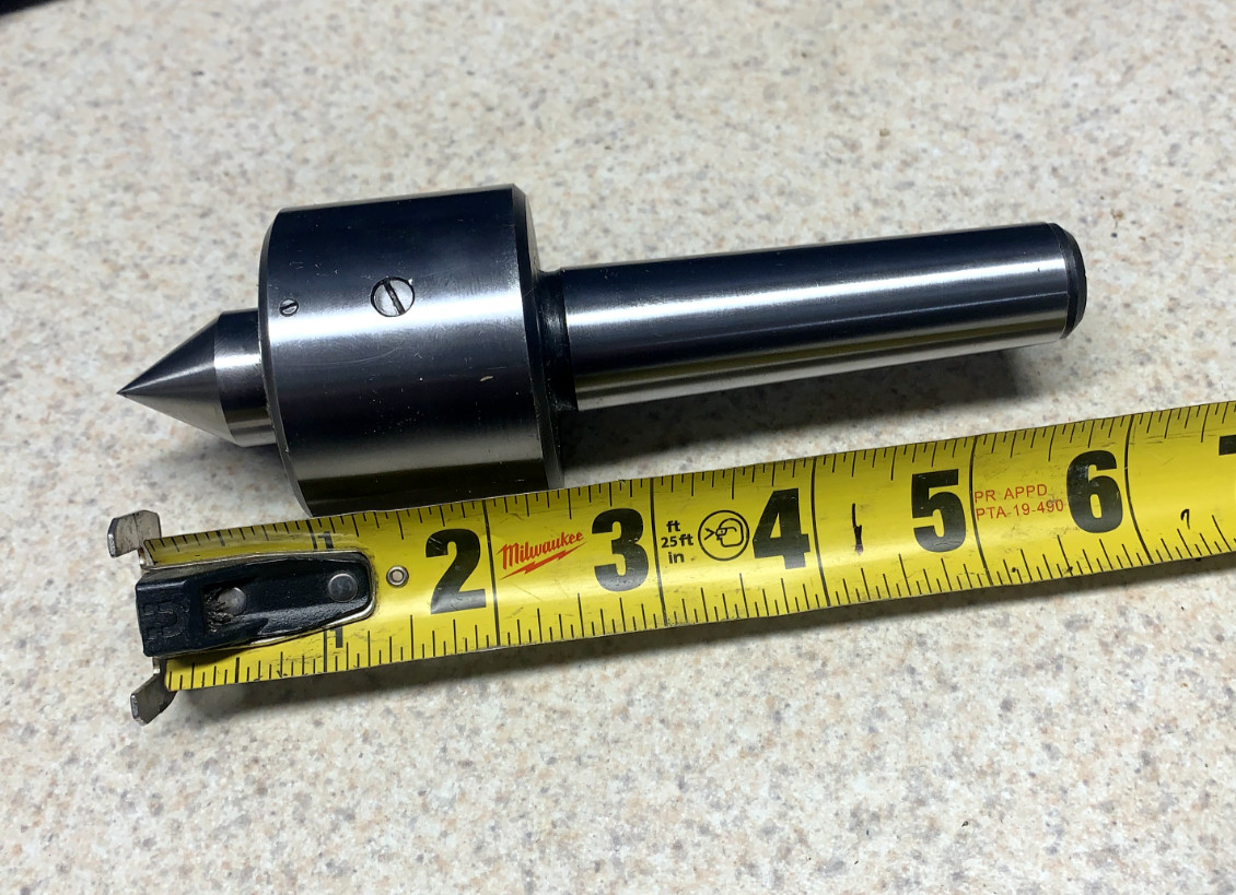 Machinist Lathe Tool: 3MT Live Center Triple Bearing Heavy Duty (NOS) Yugoslavia