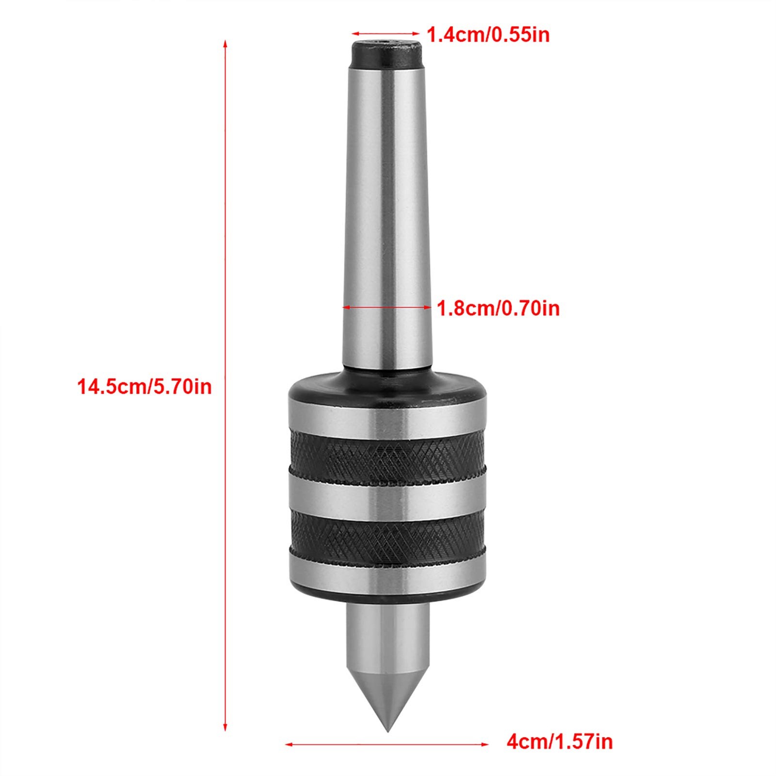 MT2 Live Revolving Center High Medium Speed Lathe Tailstock 0.01 Accuracy